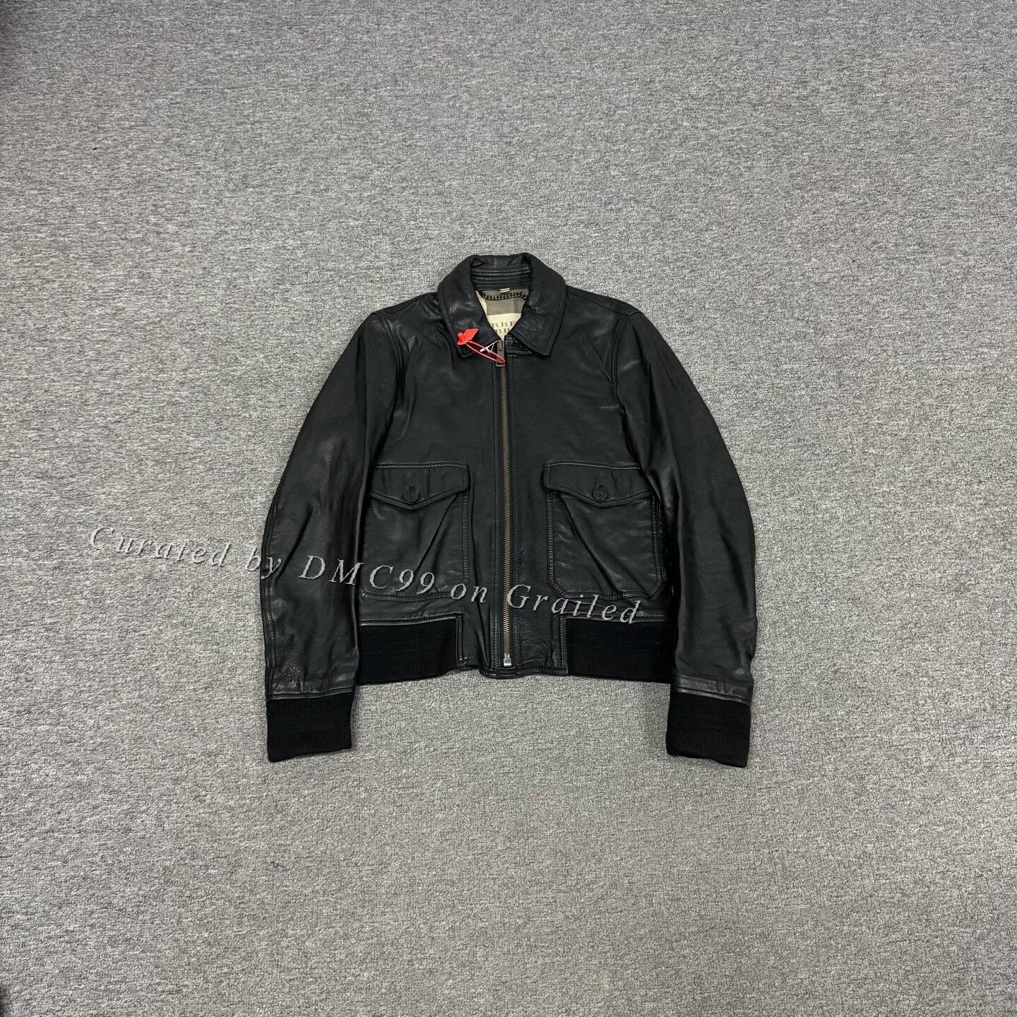 Burberry Burberry Black Leather Lapel Jacket S Size US S / EU 44-46 / 1 - 1 Thumbnail