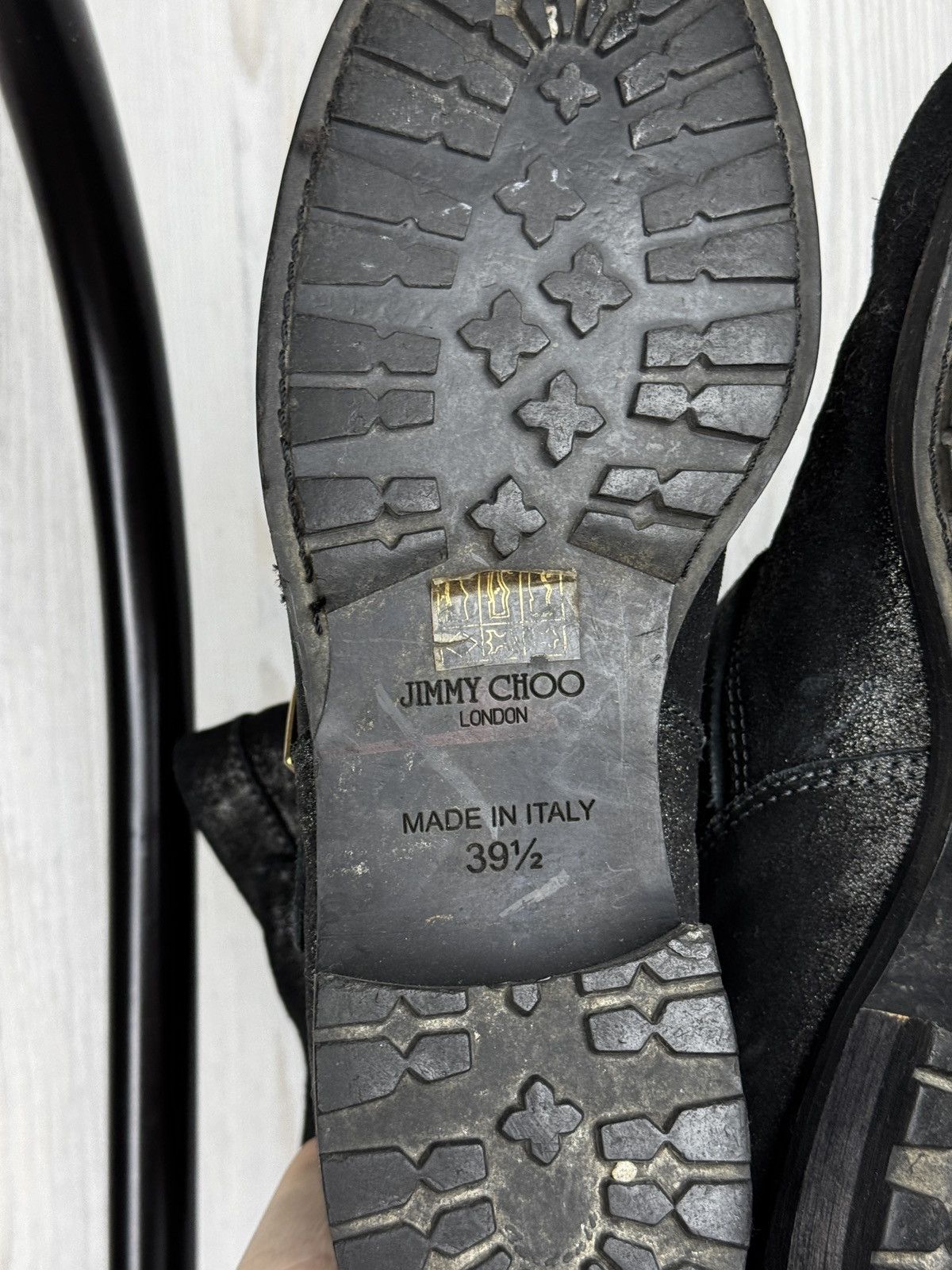 Jimmy Choo Jimmy Choo black leather shiny biker boots size 39.5 Size US 9.5 / IT 39.5 - 11 Thumbnail