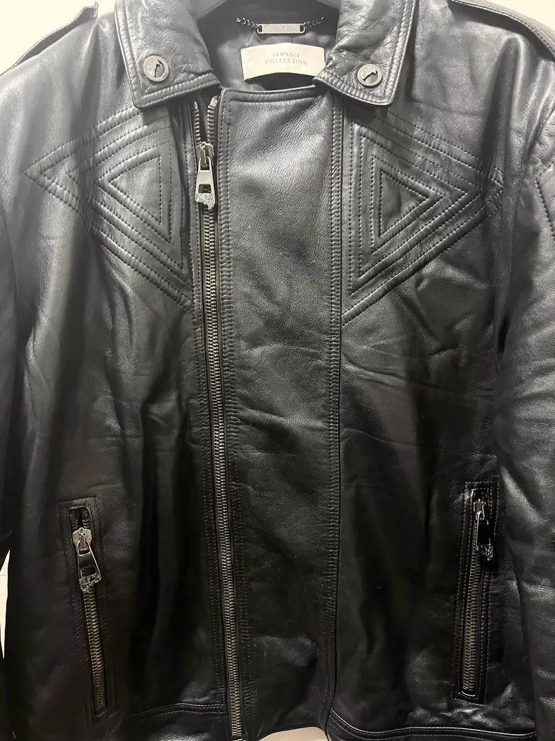 Versace Versace Genuine leather jacket Size US L / EU 52-54 / 3 - 4 Thumbnail