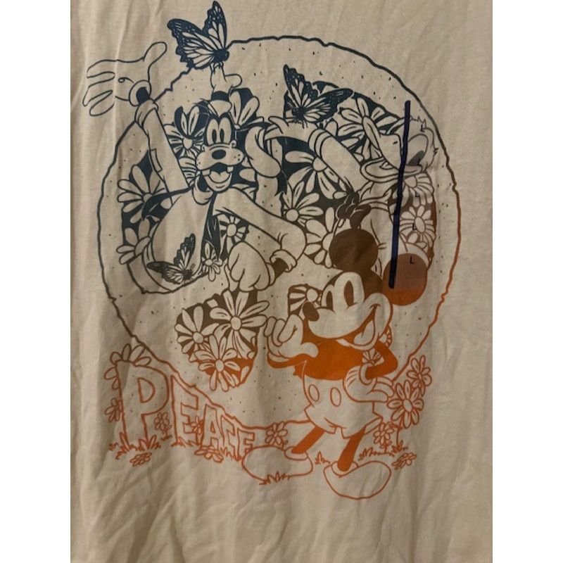 Disney Disney Mickey Mouse Goofy Peace Tee Shirt Large NWT Size L / US 10 / IT 46 - 5 Thumbnail