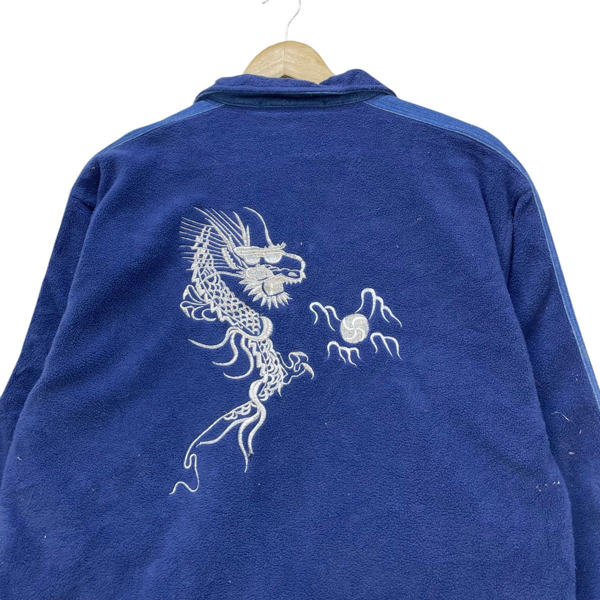 Indigo × Japanese Brand 💥Vtg Challege Spirit Dual Pocket Inspired Sukajan Jacket Size US M / EU 48-50 / 2 - 6 Thumbnail