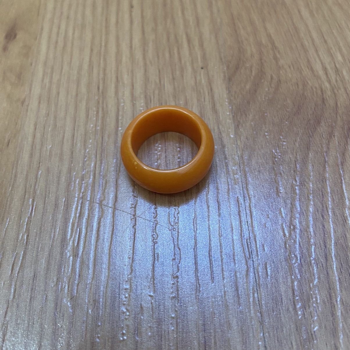 Vintage Bakelite Tangerine Orange Vintage Retro Rare Art Deco Ring Size ONE SIZE - 5 Thumbnail