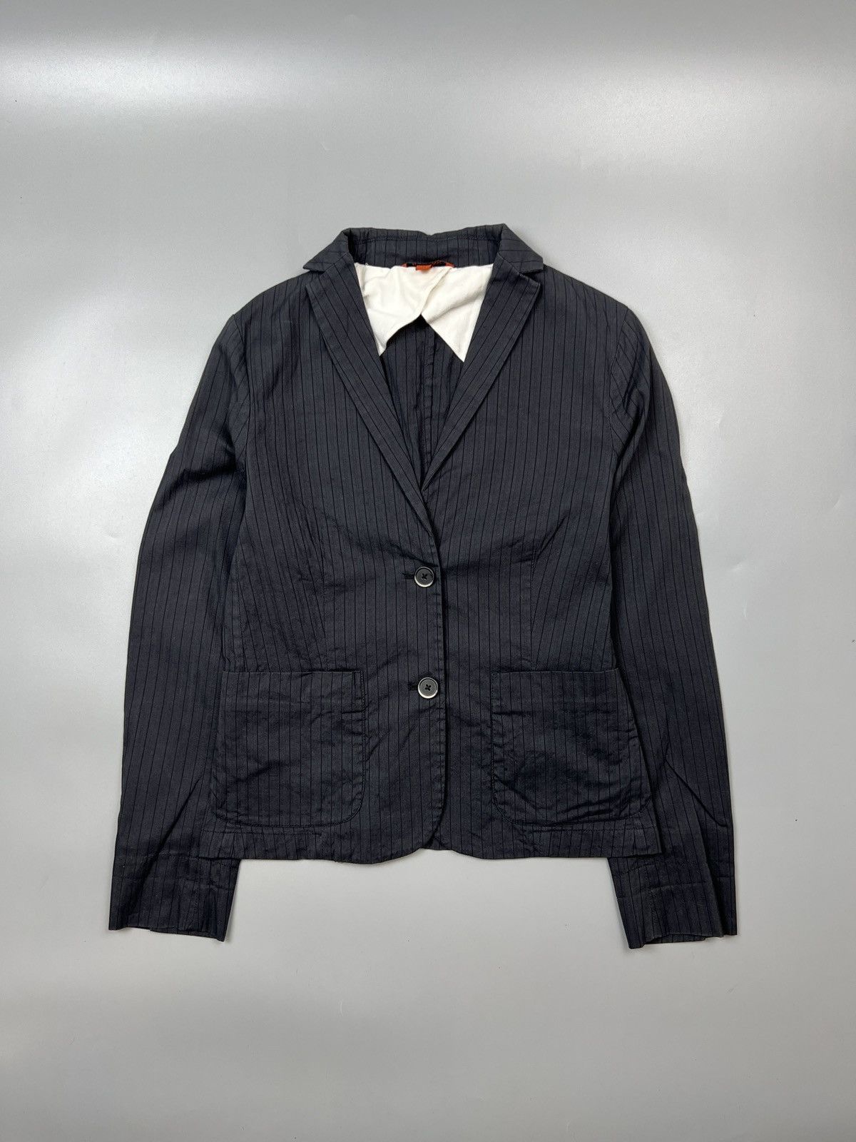 Barena Barena Striped Cotton Silk Blazer (Y0436) Size M / US 6-8 / IT 42-44 - 1 Thumbnail