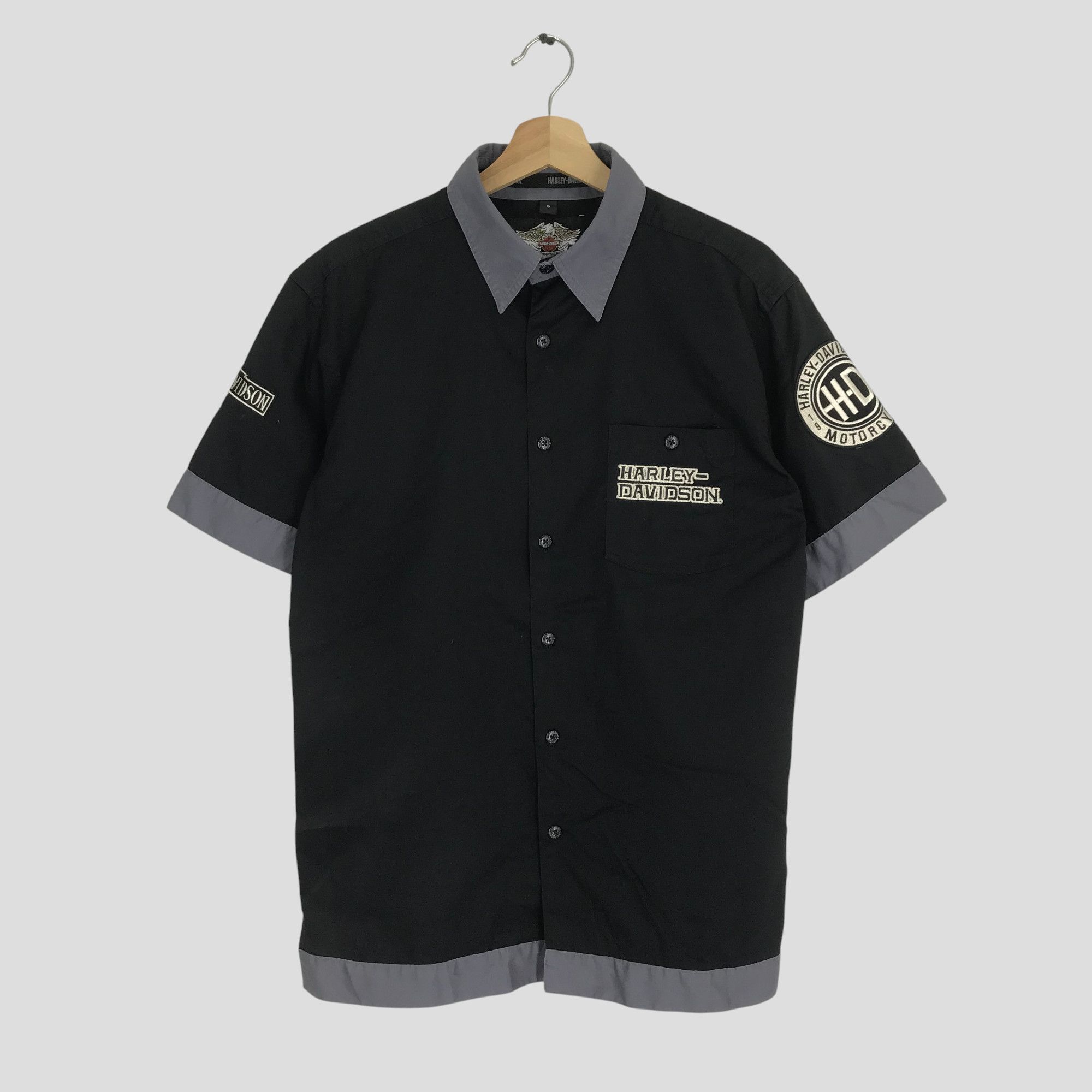 Harley Davidson Vintage Harley Davidson Motorcycles Button Down Shirt Size US M / EU 48-50 / 2 - 2 Thumbnail