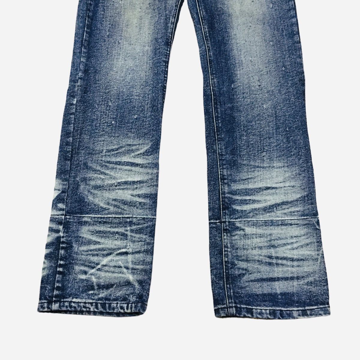 If Six Was Nine × Japanese Brand Rare Design Vintage Banana Seven Distressed Jeans 1990s Size US 33 - 6 Thumbnail
