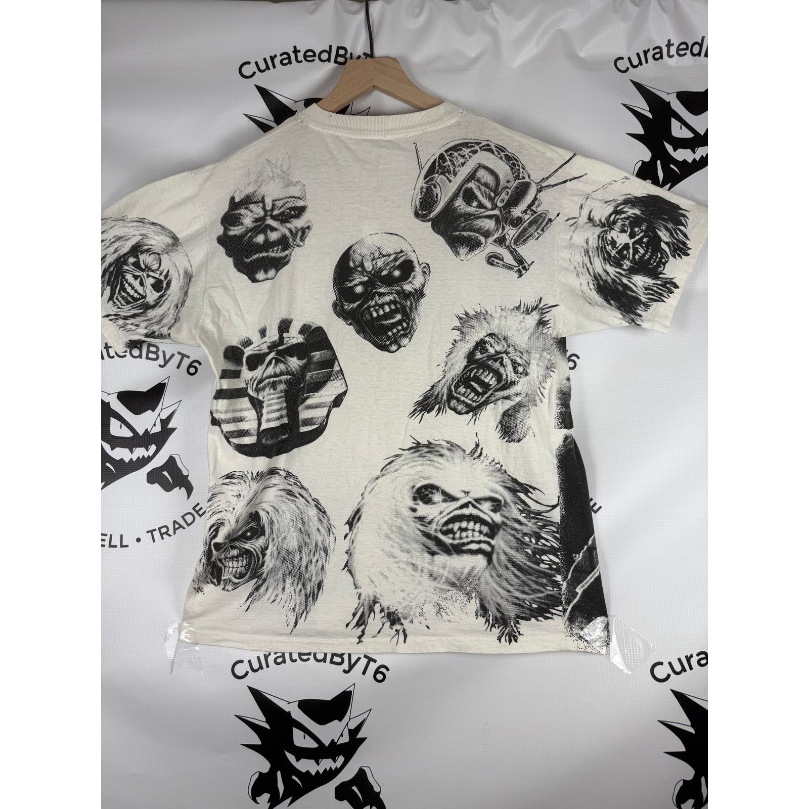 Band Tees × Vintage Vintage 90's 1991 Iron Maiden Over Print AOP T-Shirt Large Size US L / EU 52-54 / 3 - 2 Thumbnail