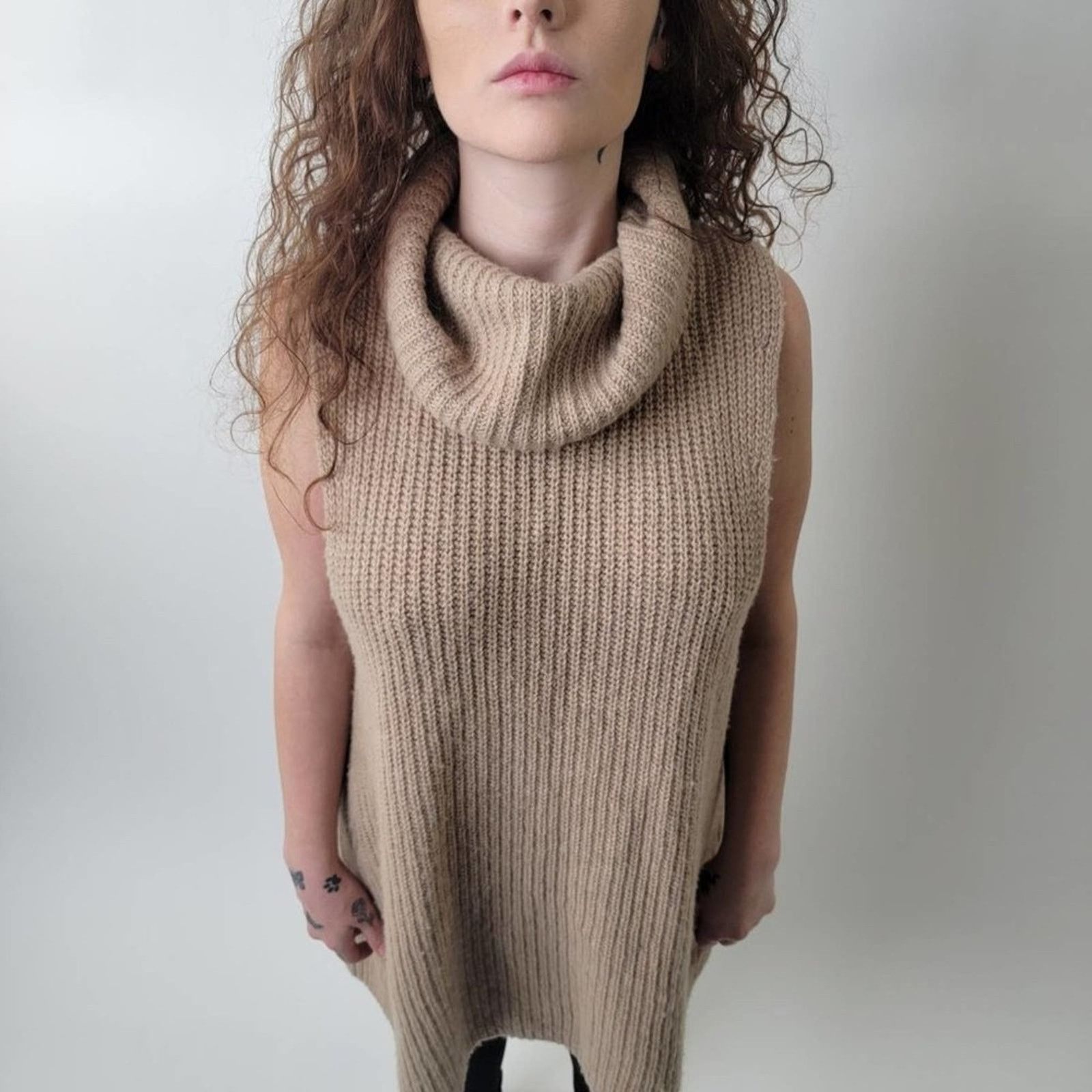 Free People Free People Need It Now Turtleneck Open Back Sweater - S Size S / US 4 / IT 40 - 2 Thumbnail
