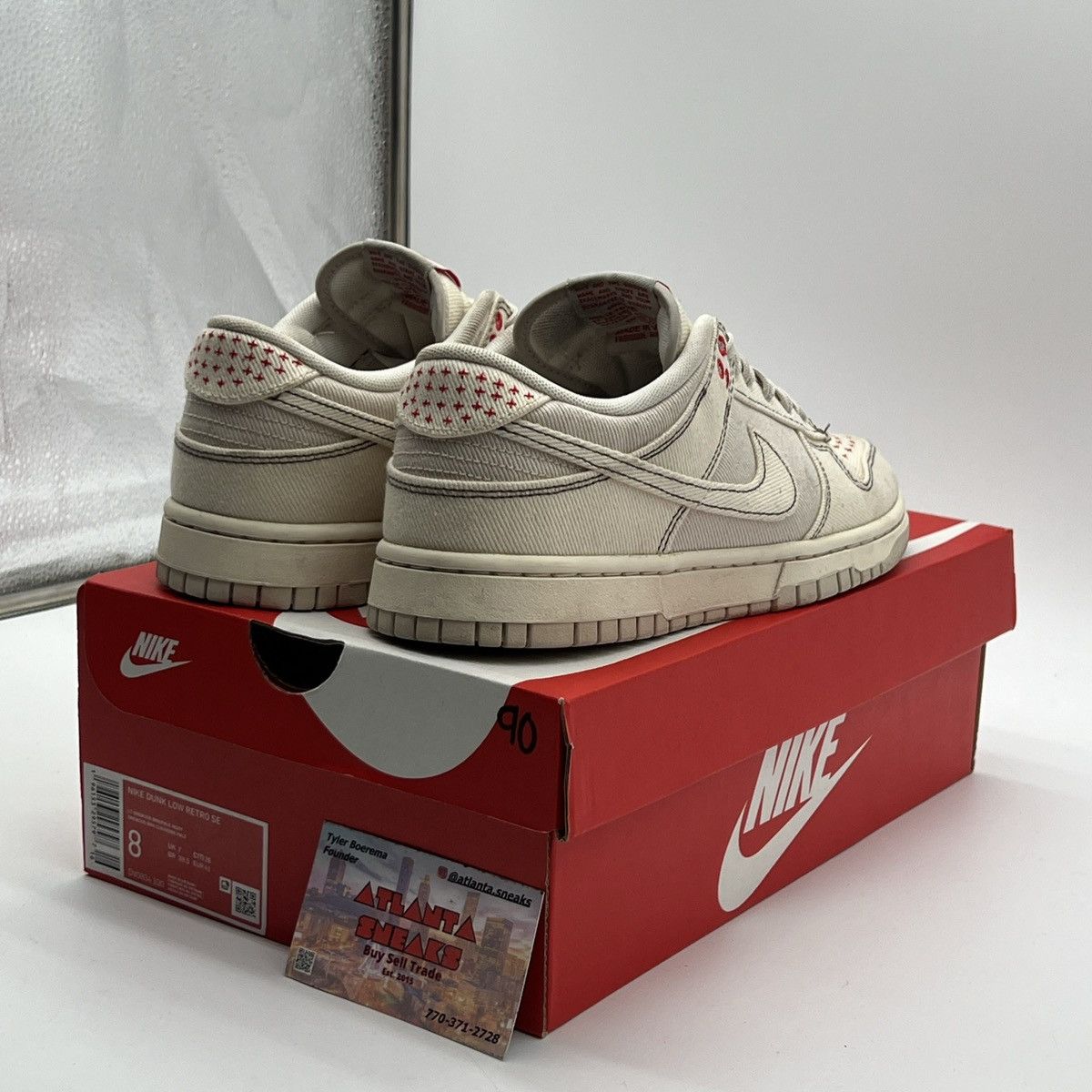 Nike Nike dunk low Sashiko light Orewood brown Size US 8 / EU 41 - 5 Thumbnail