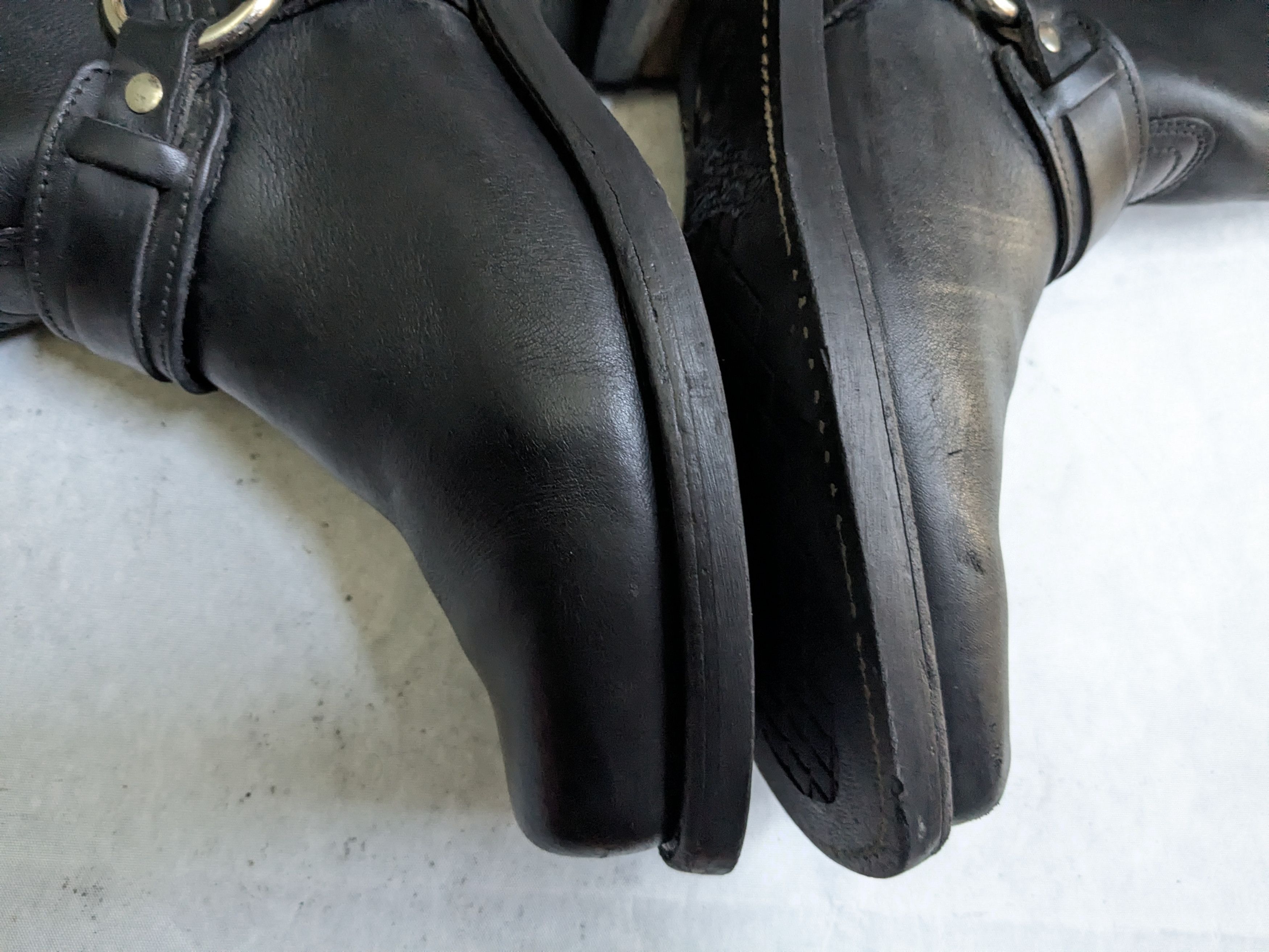 Frye Frye Harness Black Leather 9 W Wide Leather Buckle Belted Size US 9 / EU 42 - 14 Thumbnail