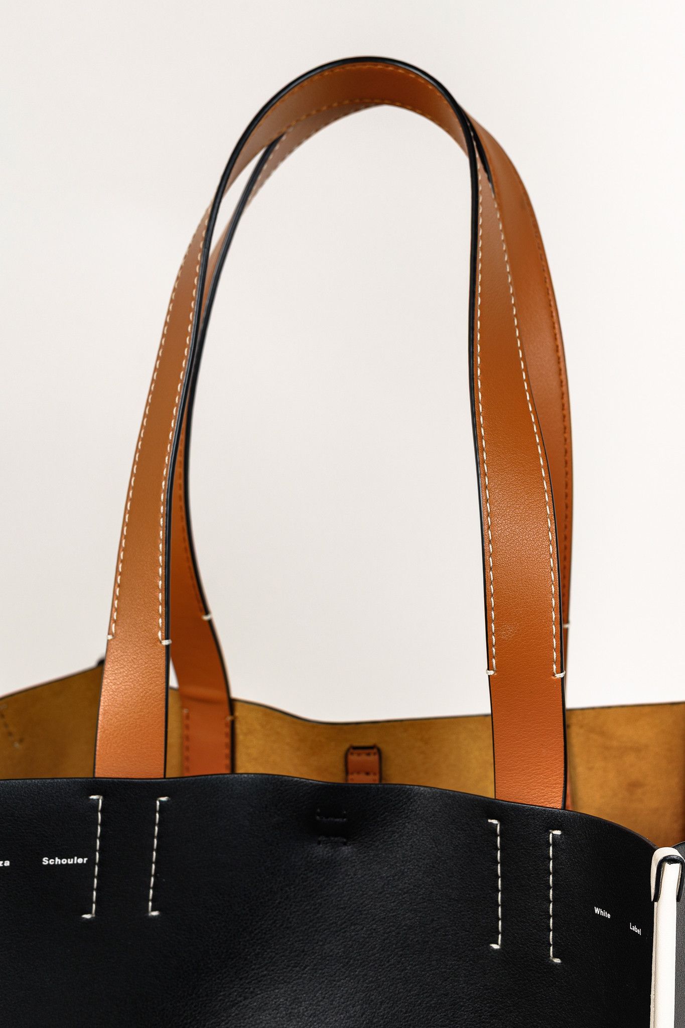 Proenza Schouler White Label Proenza Schouler White Label Large Mercer Black Leather Tote Size ONE SIZE - 6 Thumbnail