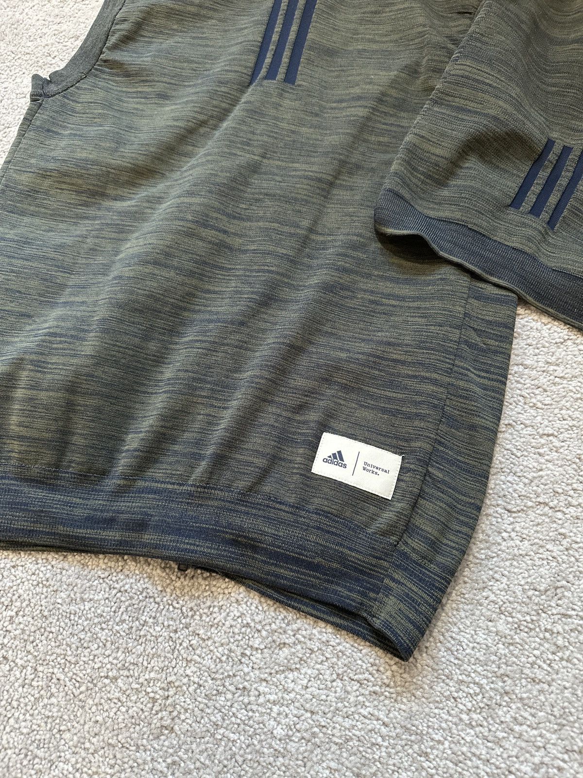 Universal Works Running outfit medium Olive navy vest shorts underlayer Size US 32 / EU 48 - 5 Thumbnail