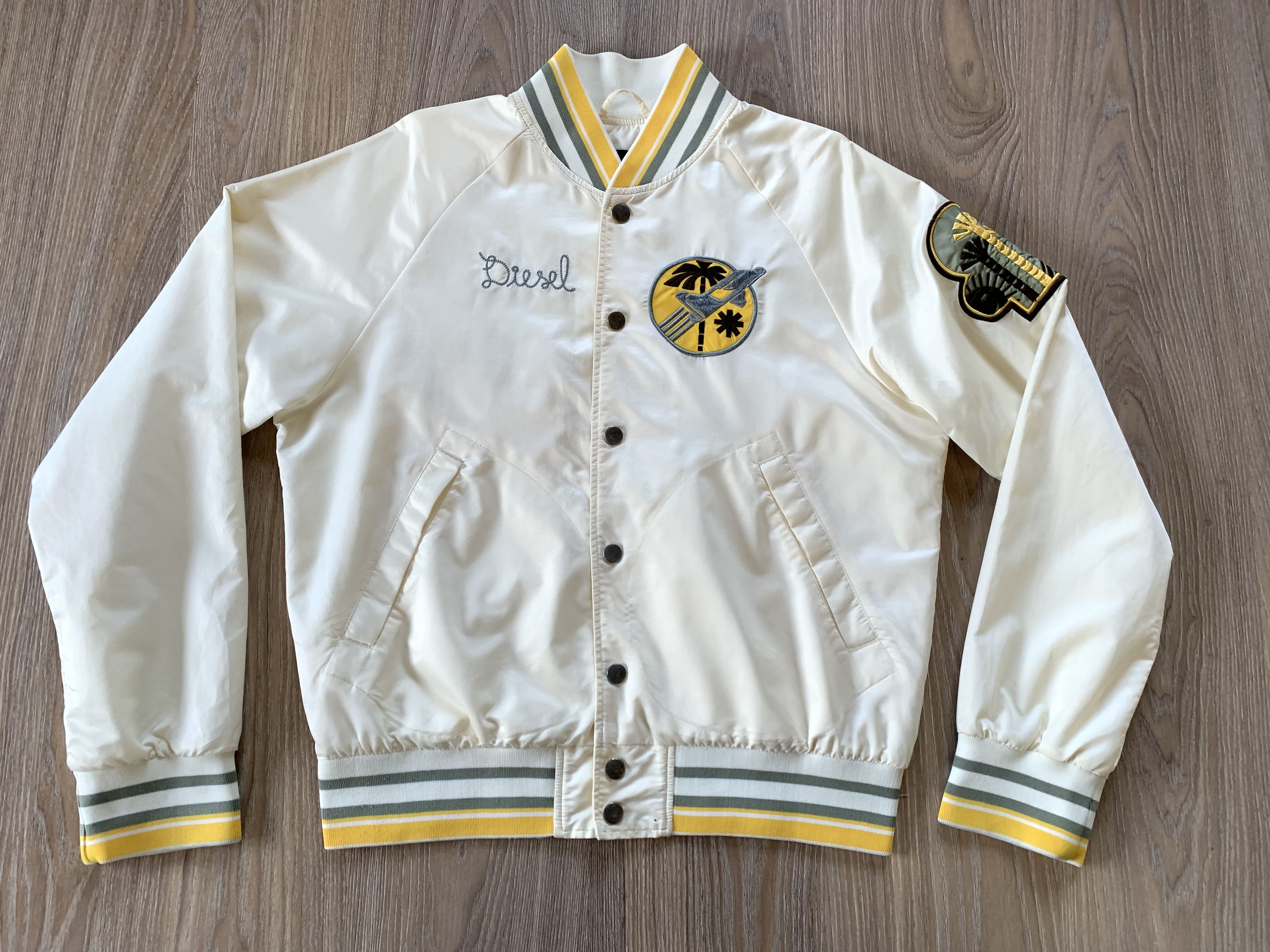 Diesel Diesel Vintage Nylon Bomber Jacket Rua De Utopia Size US L / EU 52-54 / 3 - 2 Thumbnail