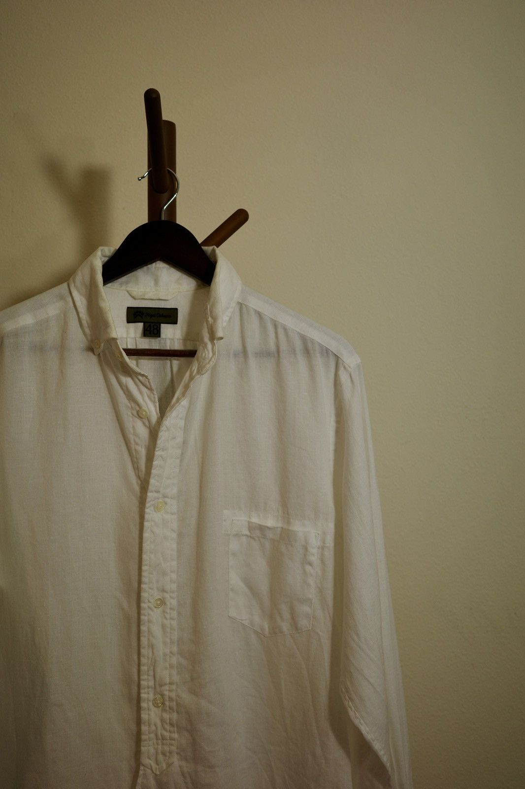 Nigel Cabourn Nigel Cabourn white plant fiber shirt Size US L / EU 52-54 / 3 - 1 Thumbnail