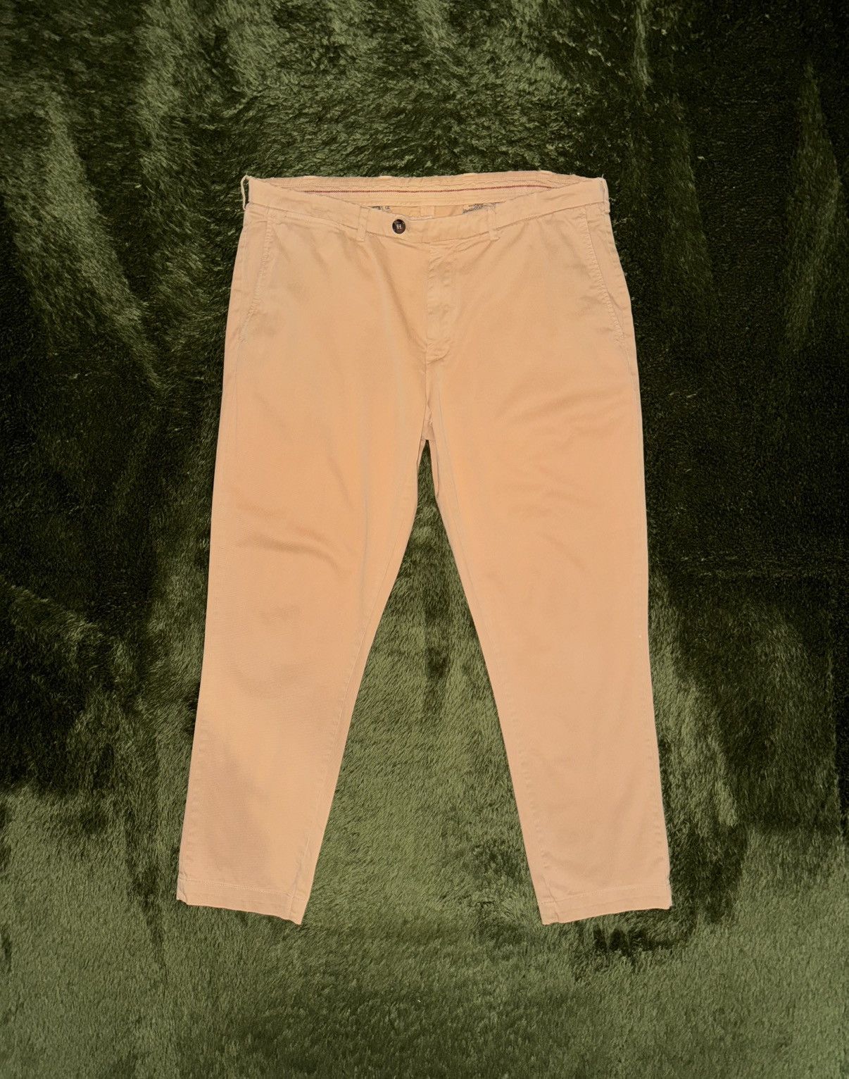 Brooks Brothers [38X32] Brooks Brothers Red Fleece Cotton Trousers Beige Size US 38 / EU 54 - 1 Thumbnail