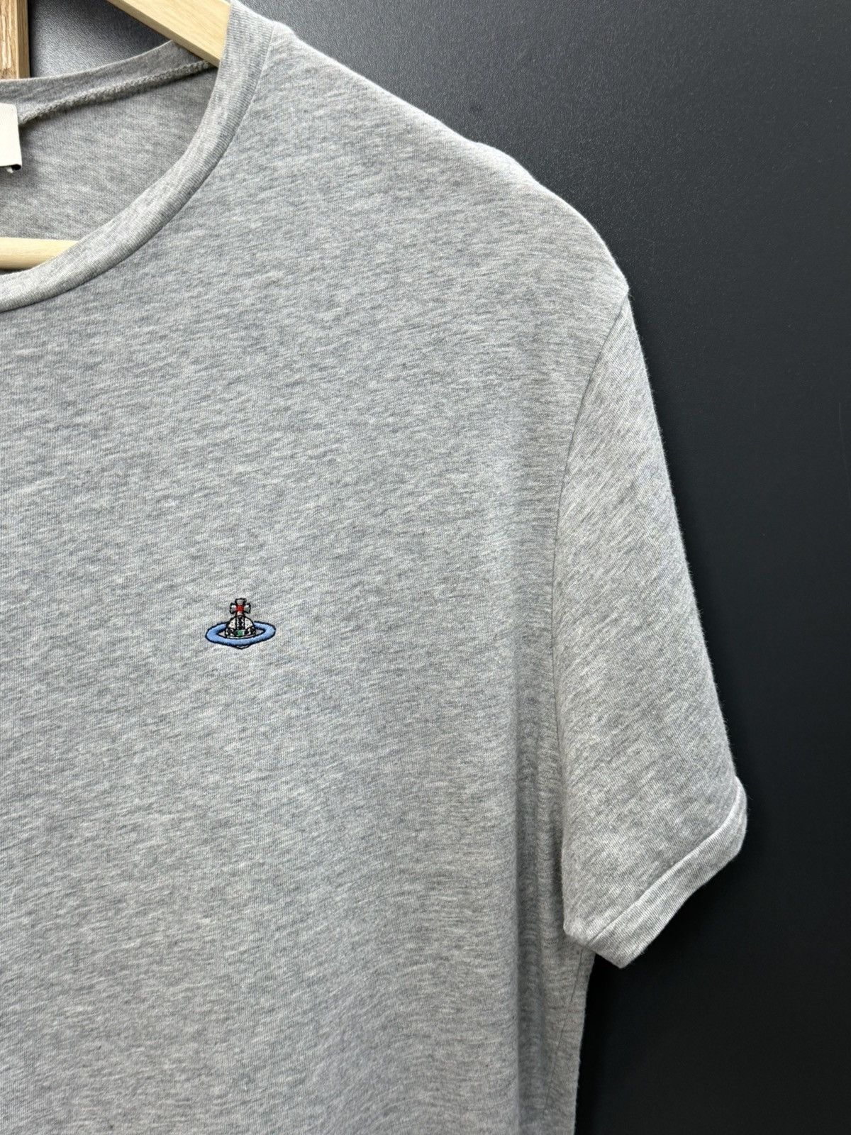 Vivienne Westwood Vivienne Westwood Orb Embroidered T-Shirt Grey Size L Size US L / EU 52-54 / 3 - 6 Thumbnail
