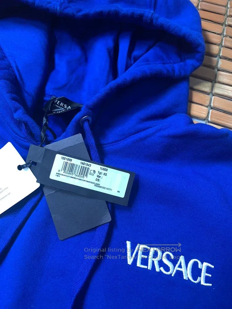 Versace Versace Wool patchwork hooded sweatshirt Size US XS / EU 42 / 0 - 3 Thumbnail