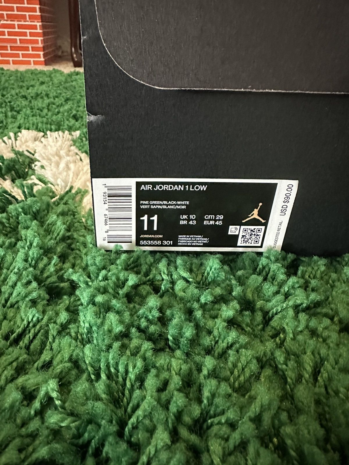 Jordan Brand Jordan 1 Low Pine Green Sneakers 11 Size US 11 / EU 44 - 8 Thumbnail