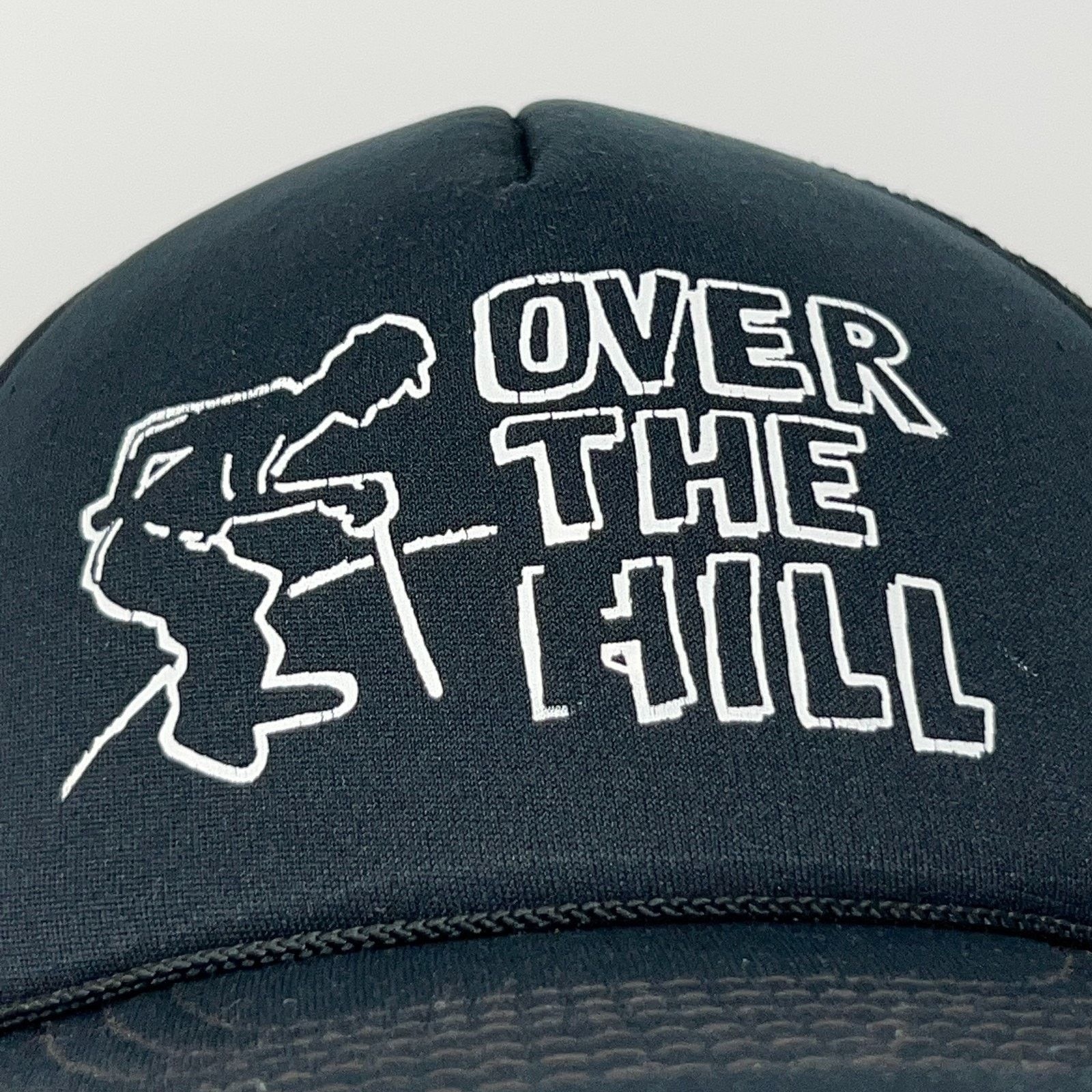 Vintage Vintage 80s Over The Hill Trucker Hat Baseball Cap Black Size ONE SIZE - 5 Thumbnail