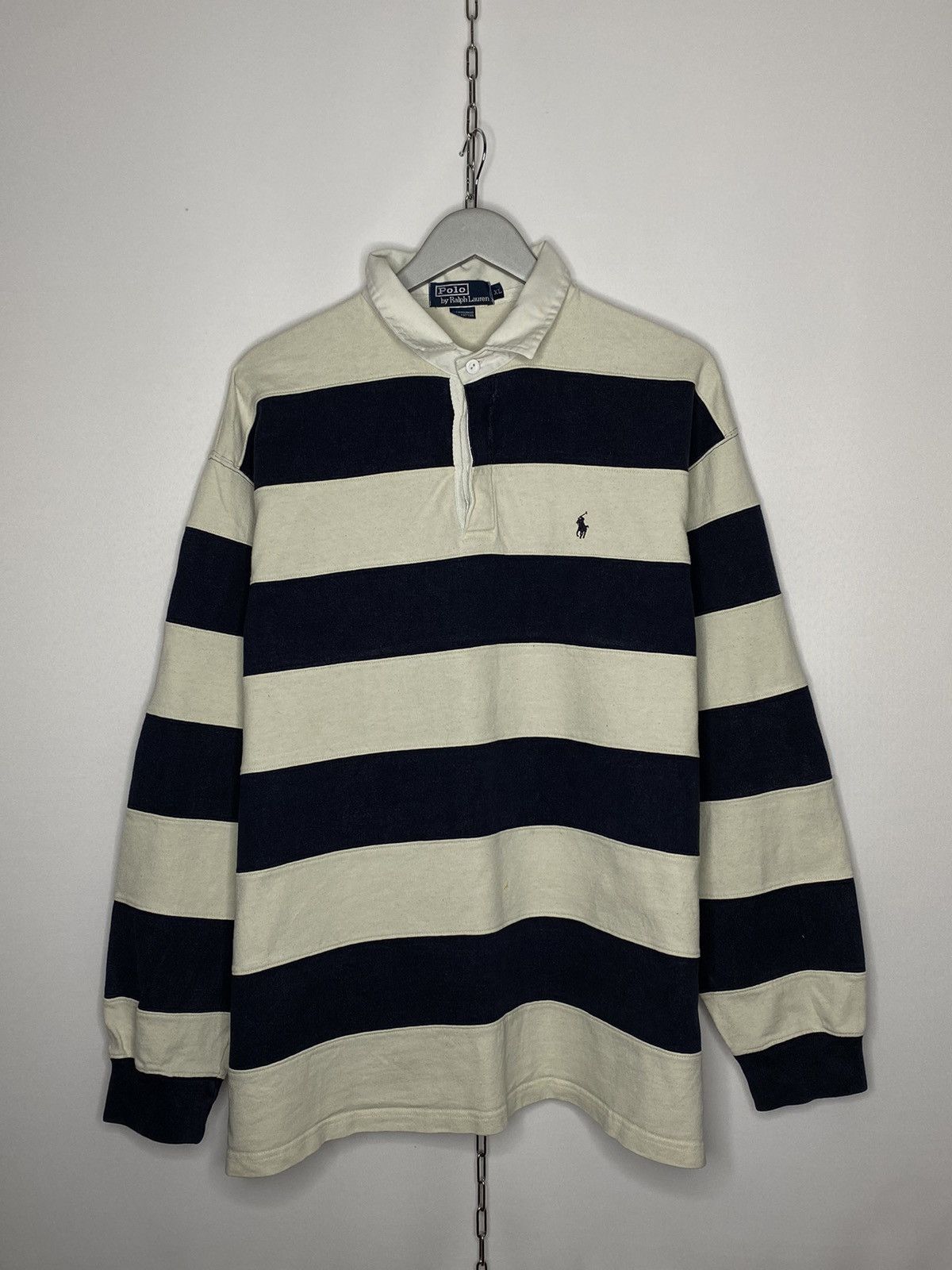 Vintage Polo Ralph Lauren Rugby Polo Long Sleeve Shirt 