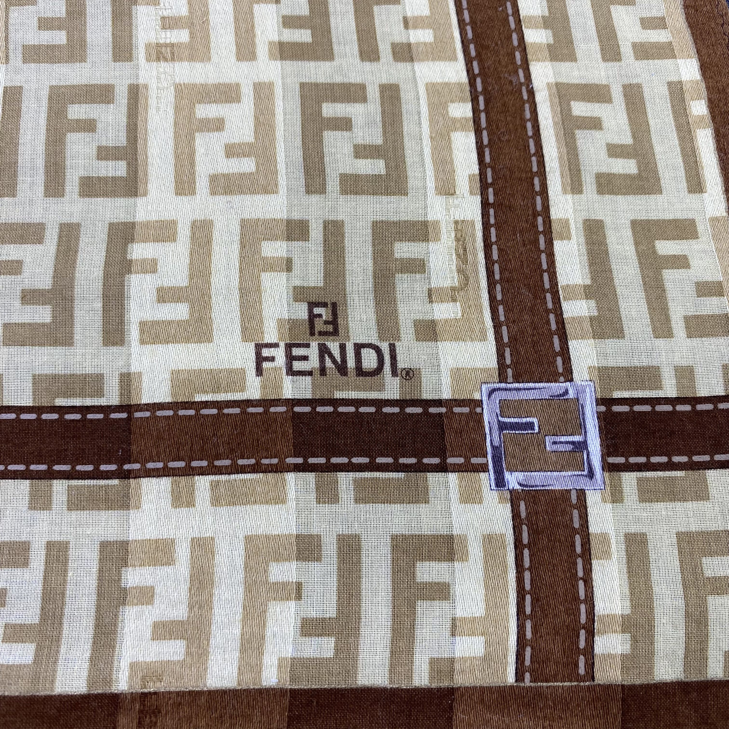 Fendi Fendi Handkerchief Neckerchief Bandana-B1956 Size ONE SIZE - 7 Thumbnail