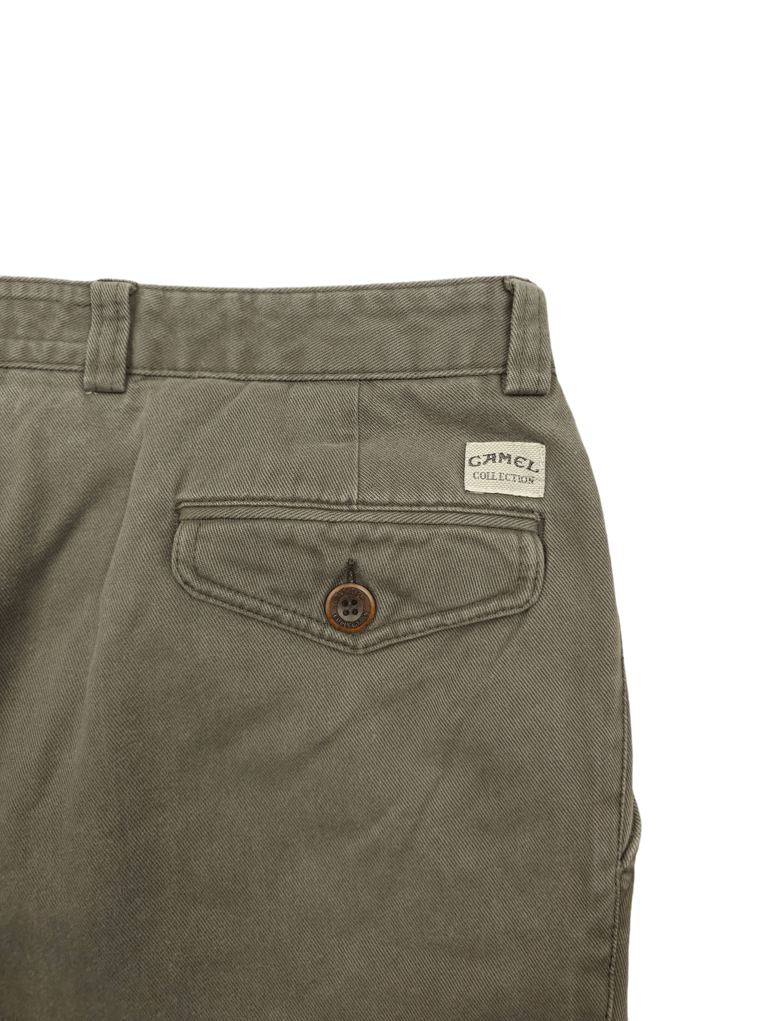 Vintage × camel active 💎 Size 36/32 Camel Baggy Straight Pleated Green Pants 90's Size US 36 / EU 52 - 5 Thumbnail