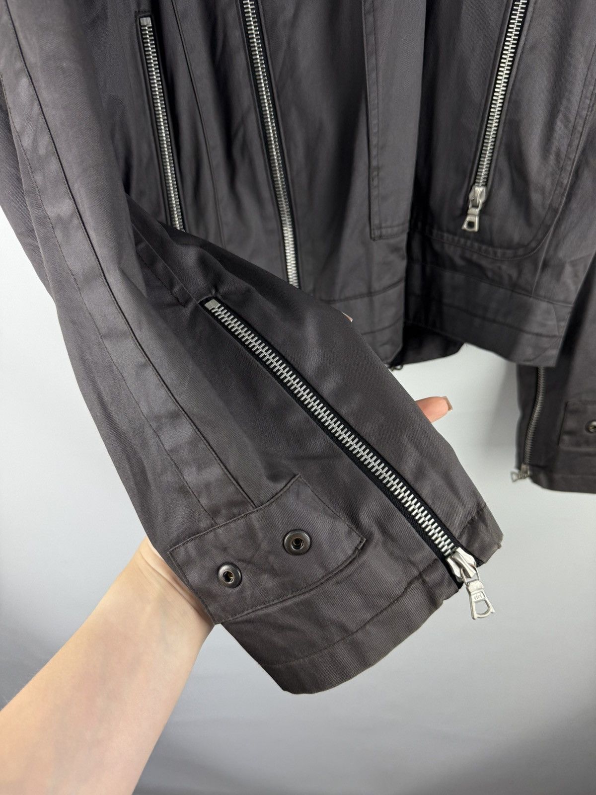Dries Van Noten Dries Van Noten Crop Belted Assymetrical Collar Biker Jacket Size US M / EU 48-50 / 2 - 9 Thumbnail