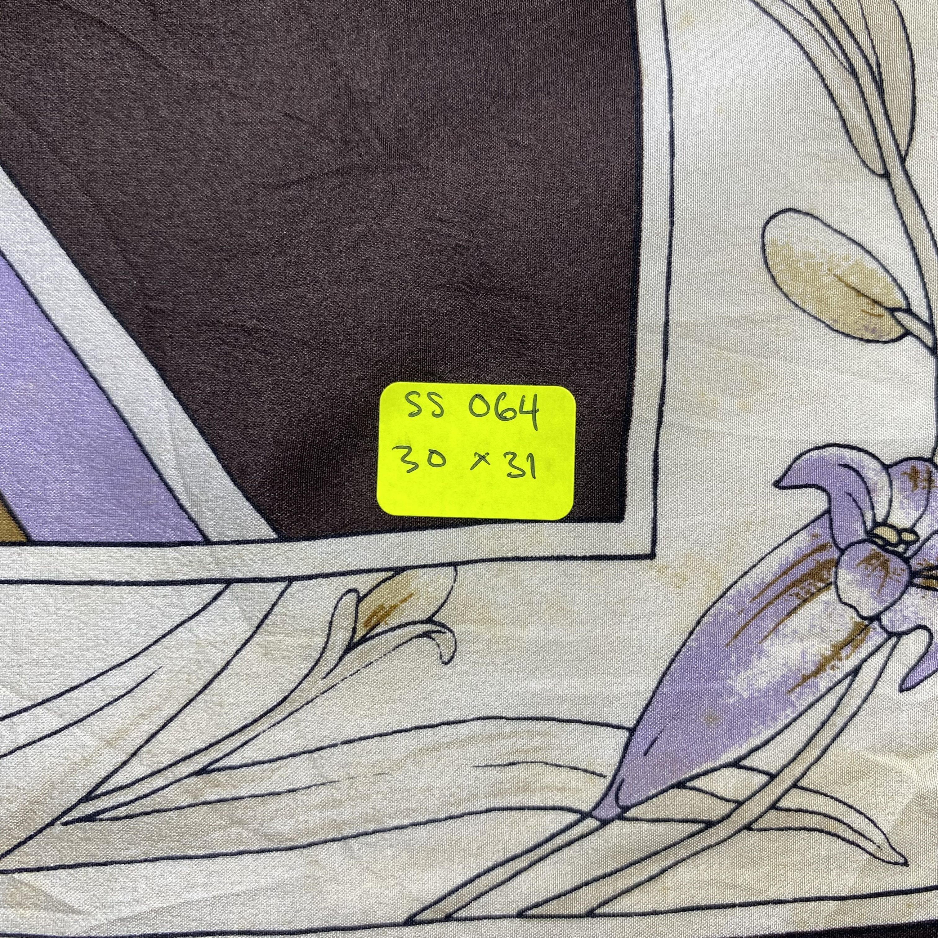 Japanese Brand × Vintage Vintage Floral Silk Scarf SS064 Size ONE SIZE - 7 Thumbnail