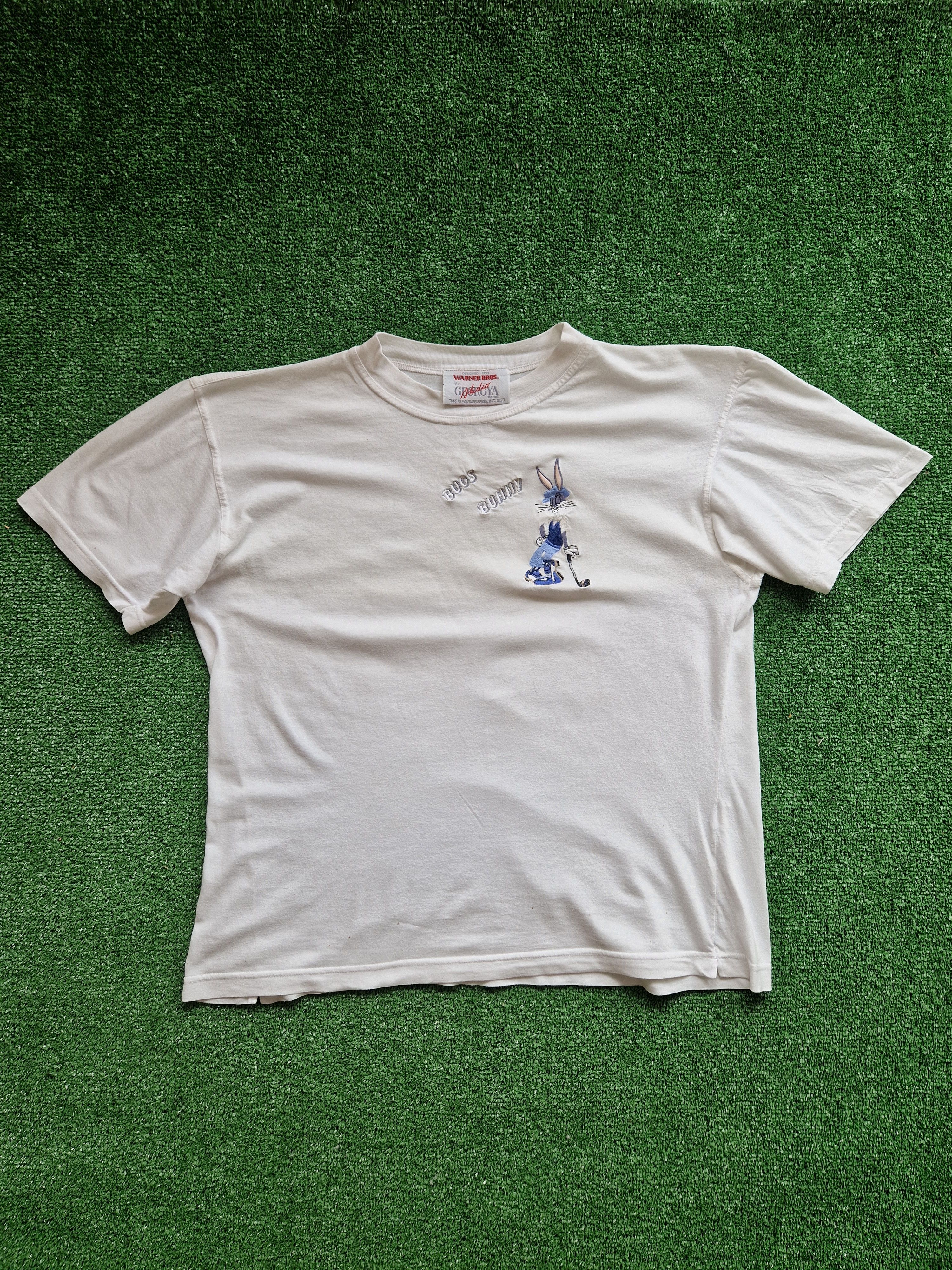 Warner Bros Vintage Bugs Bunny Embroidery T-shirt Size US L / EU 52-54 / 3 - 1 Thumbnail