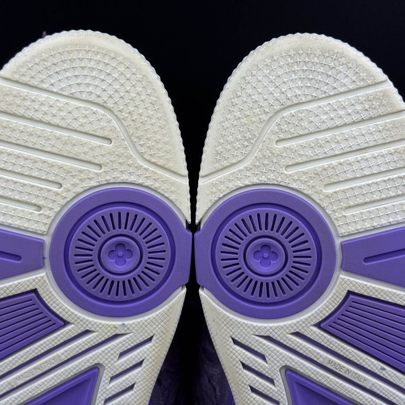 Louis Vuitton Louis Vuitton Purple Denim Skate Lifestyle Sneakers -2508 Size US 8 / EU 41 - 8 Thumbnail