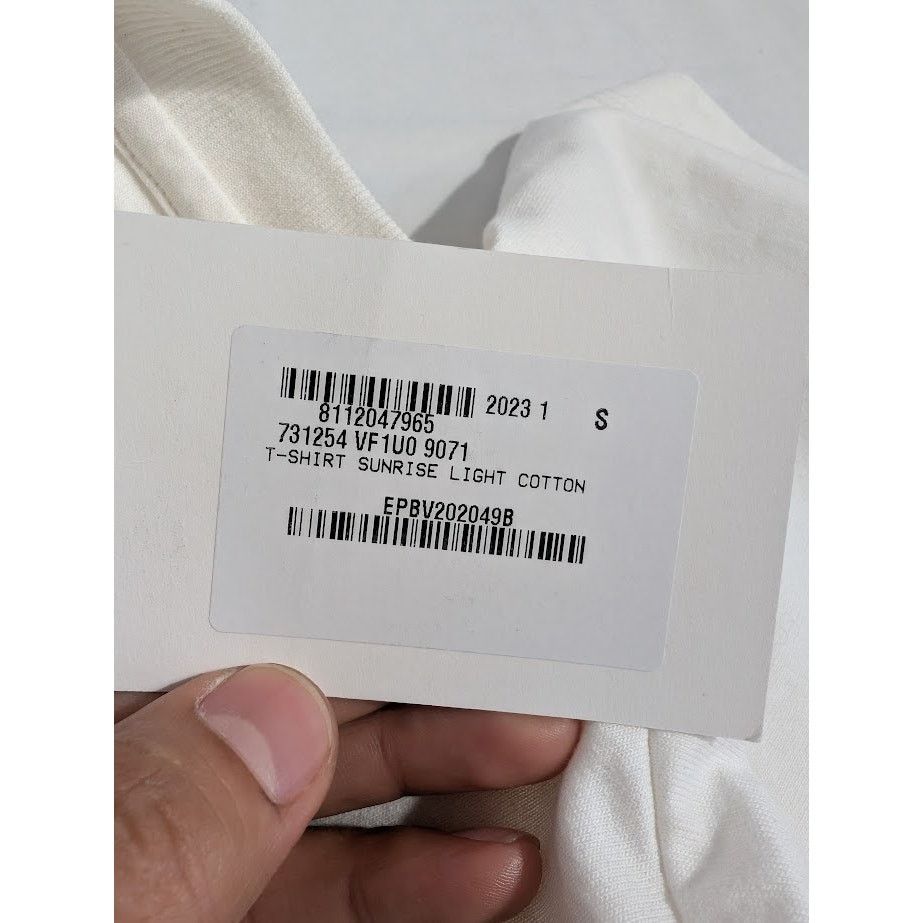 Bottega Veneta o1rshd1 T-Shirt Sunrise Light Cotton in Off-White Size US S / EU 44-46 / 1 - 16 Thumbnail