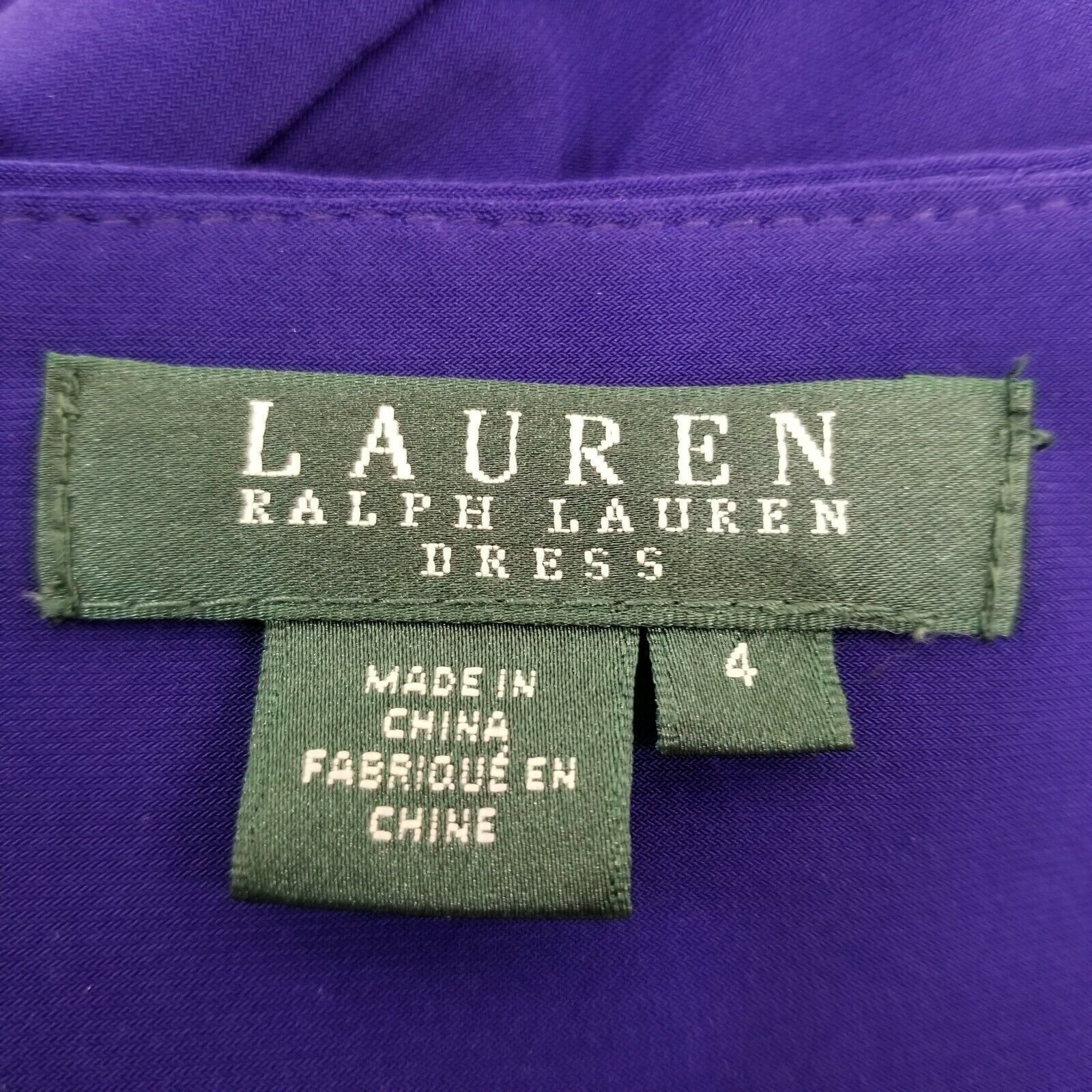 Lauren Ralph Lauren Ralph Lauren 4 Dress Blue Purple A Line Flared Boat Neck Cap Size S / US 4 / IT 40 - 6 Thumbnail