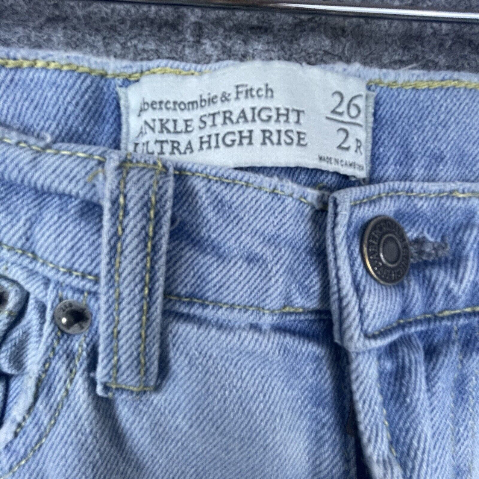 Abercrombie & Fitch Abercrombie & Fitch Jeans Women 26 / 2 Straight Ultra High Size 26" / US 2 / IT 38 - 4 Thumbnail