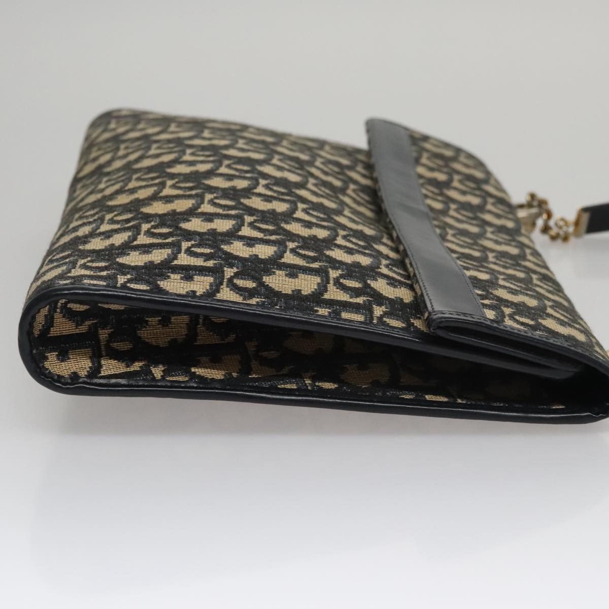 DIOR Trotter Canvas Shoulder Bag Navy