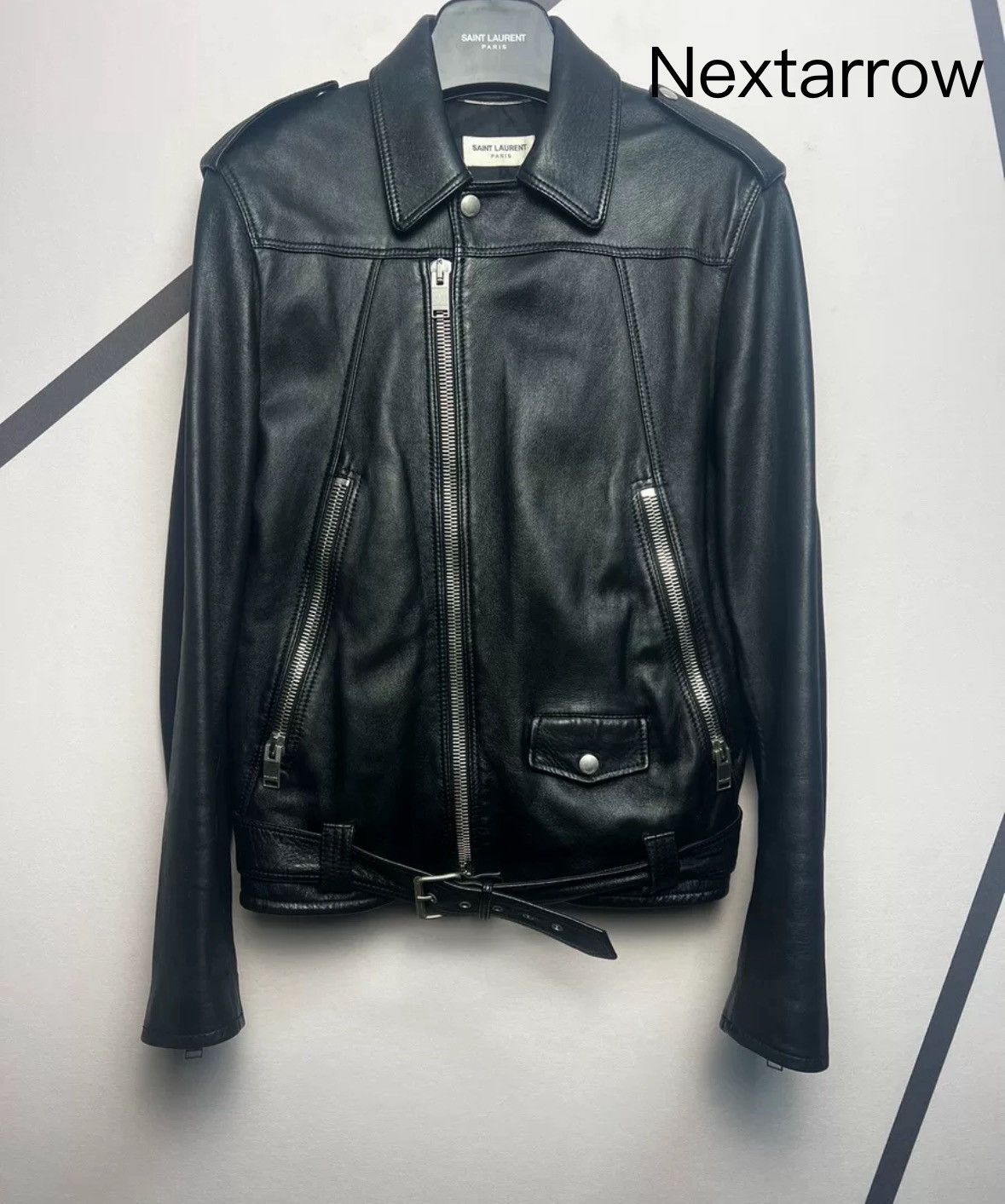 Saint Laurent SLP Authentic 16 Motorcycle Leather Jacket