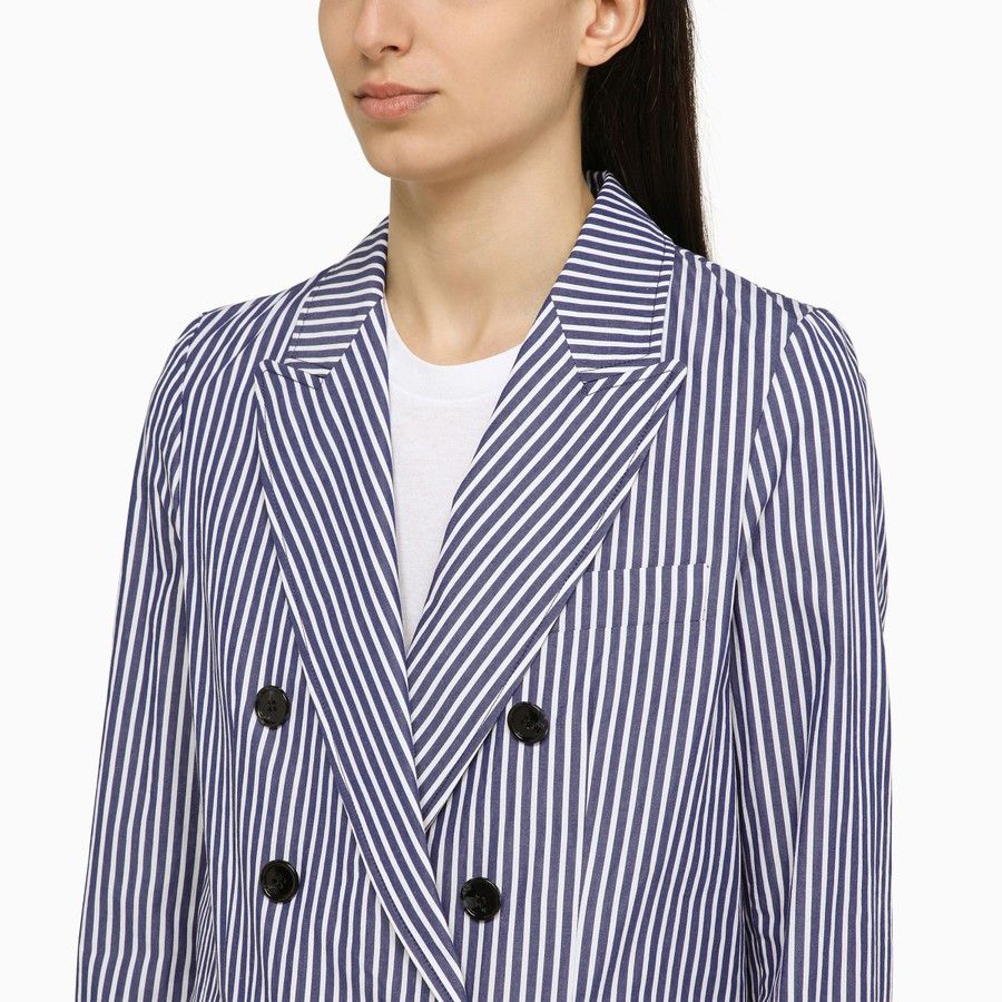 DEPARTMENT5 o1d2blof0824 Double-breasted Striped Cotton Jacket Size S / US 4 / IT 40 - 4 Thumbnail