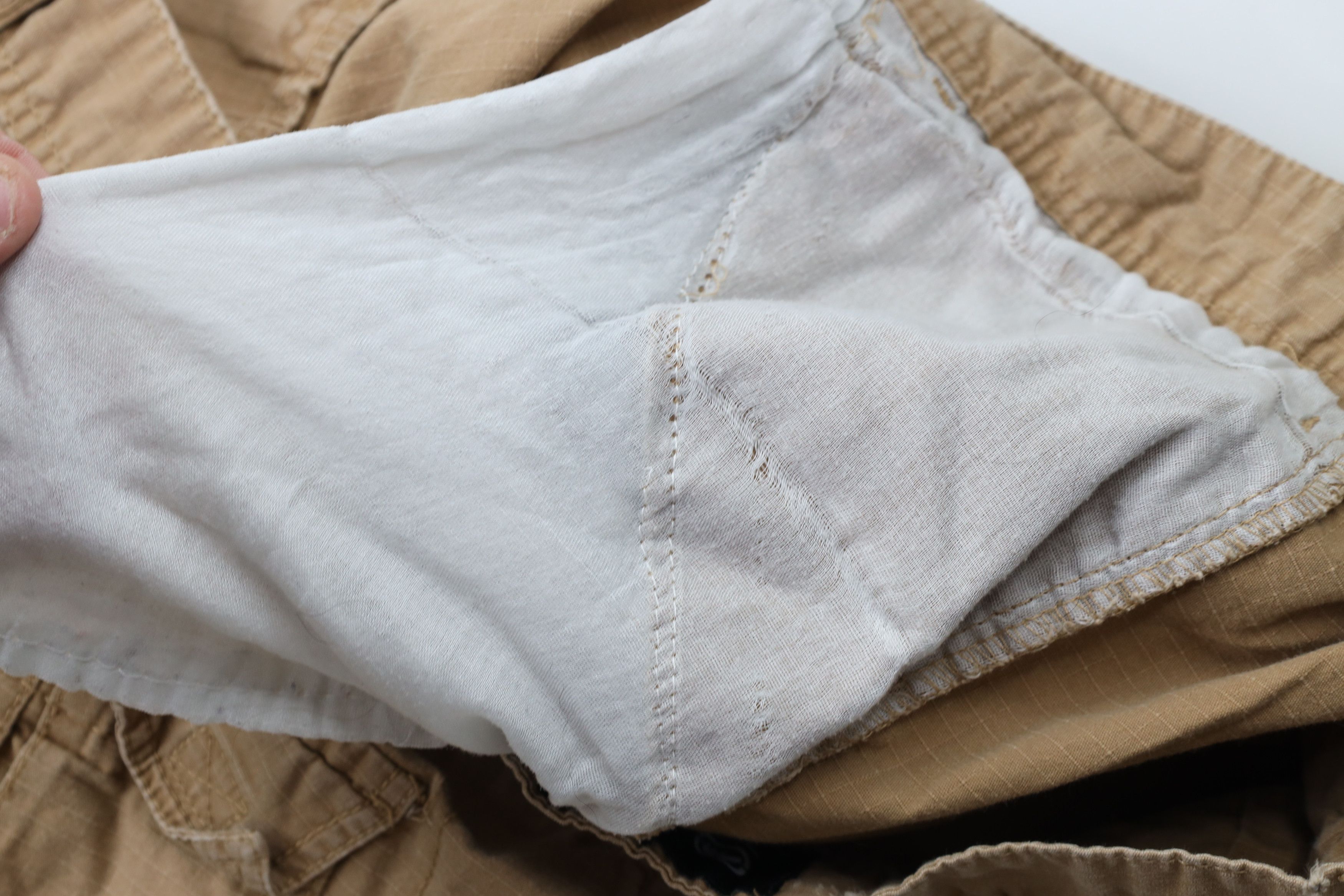 Ecko Unltd. × Vintage Vintage Ecko Baggy Fit Ripstop Cargo Shorts Beige Cotton Size US 42 / EU 58 - 10 Thumbnail