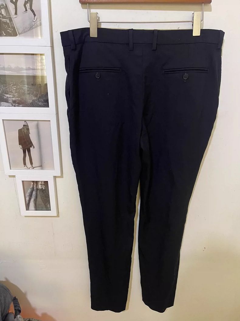 Saint Laurent Paris Saint Laurent size US 54 22fw genuine wool black trousers Size US 38 / EU 54 - 3 Thumbnail