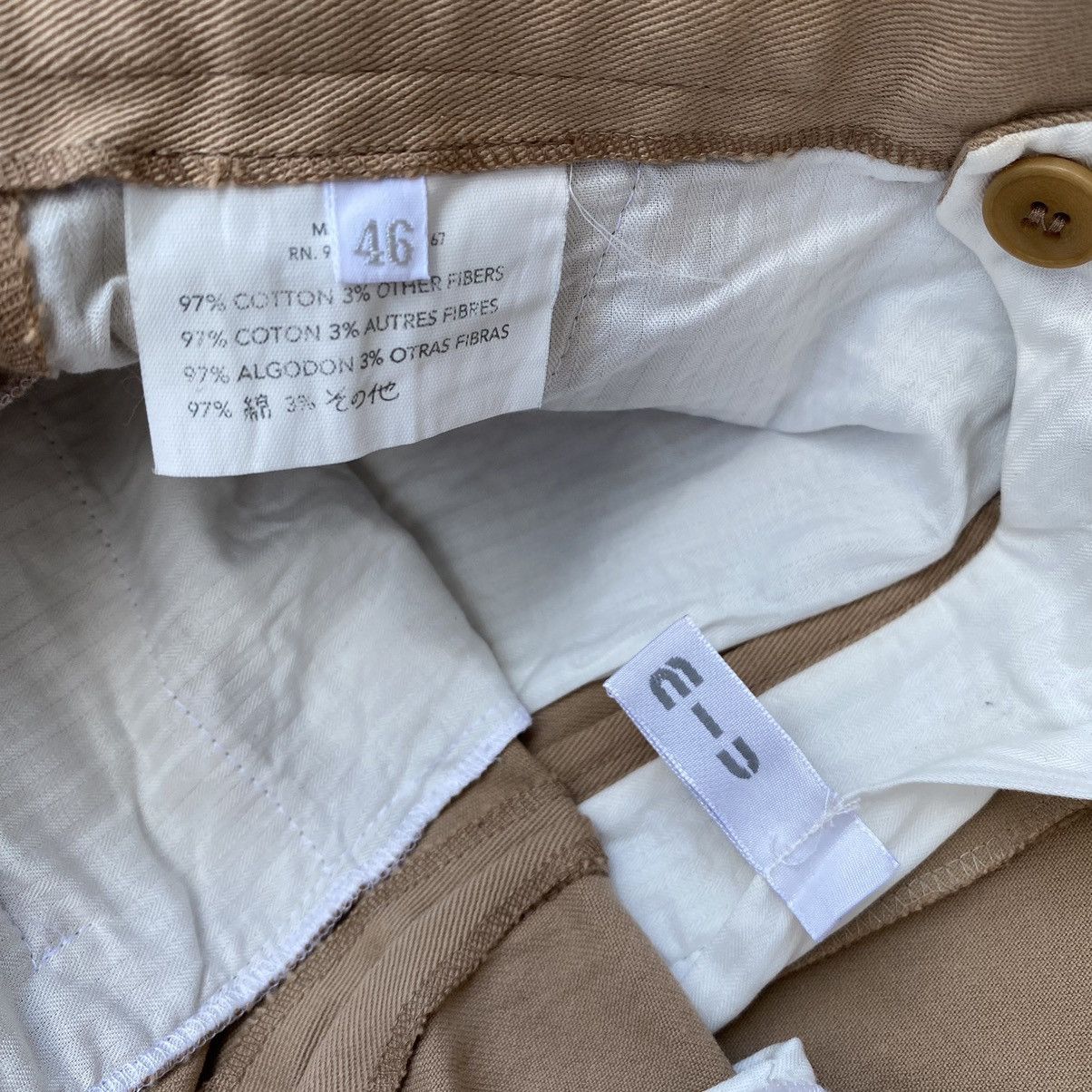Miu Miu Miu Miu Nude Khaki Casual Pants Size US 31 - 9 Thumbnail
