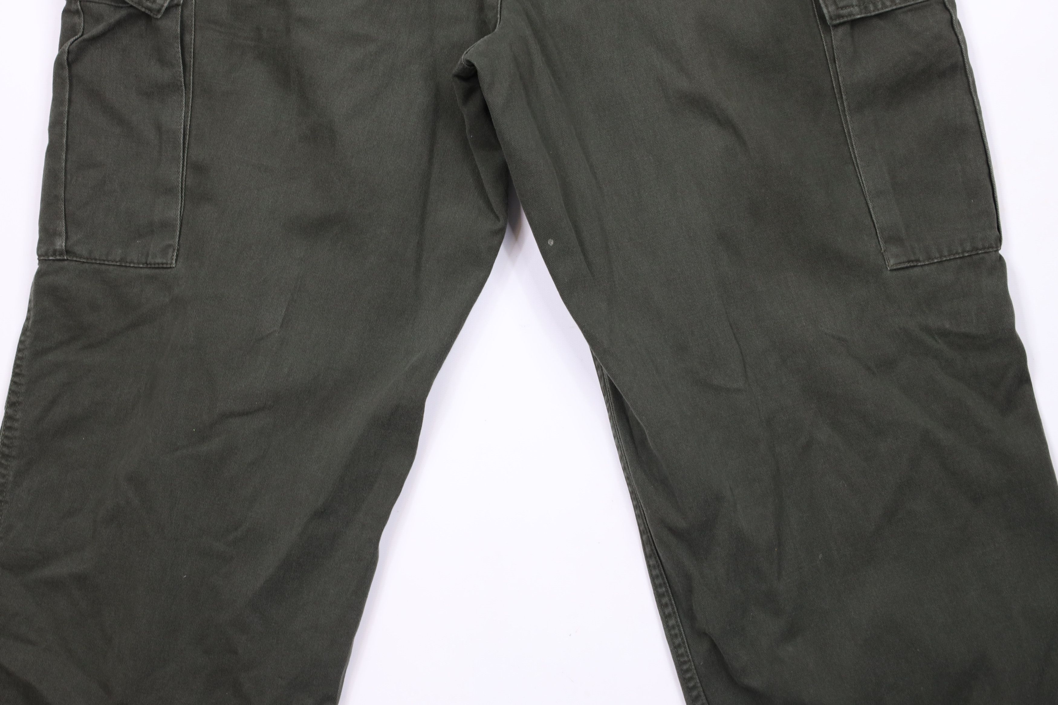 Vintage Vintage 90s Y2K Streetwear Baggy Wide Leg Cargo Pants Green Size US 36 / EU 52 - 12 Thumbnail