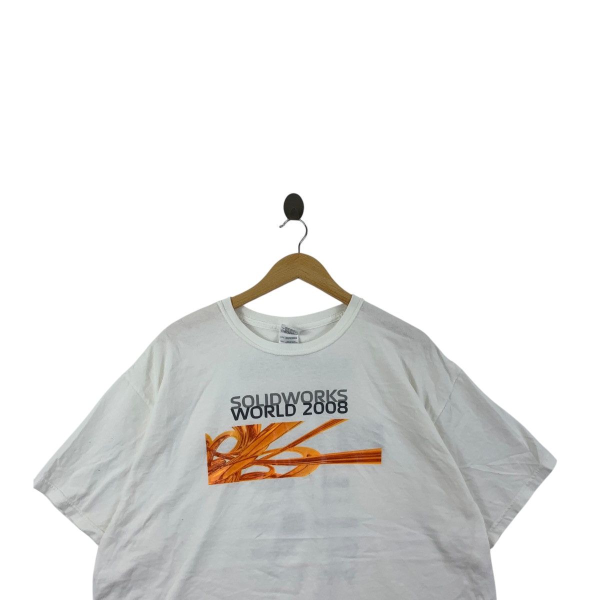 Vintage SOLIDWORKS 2008 WORLD CONVENTION HP Dell Tee Shirt Top Size US XL / EU 56 / 4 - 2 Thumbnail