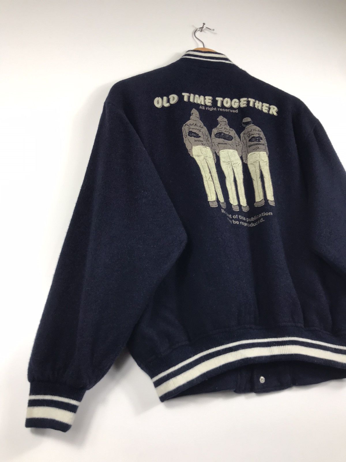 Vintage ⚡️Vintage Old Time Together Varsity Jacket Size US M / EU 48-50 / 2 - 14 Thumbnail
