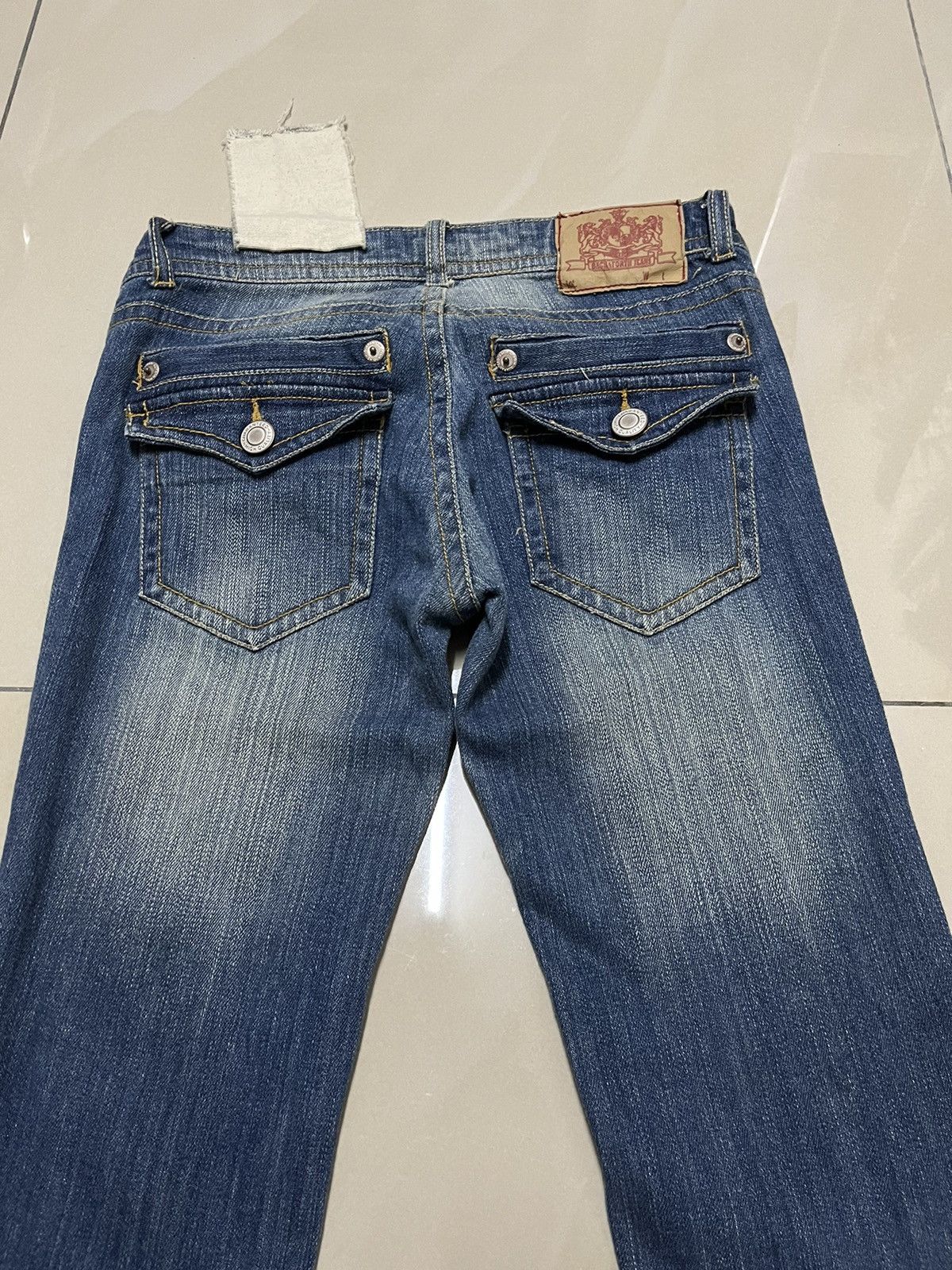 If Six Was Nine Flare Jeans Back & Forth low rise faded distressed F1 Size US 29 - 9 Thumbnail