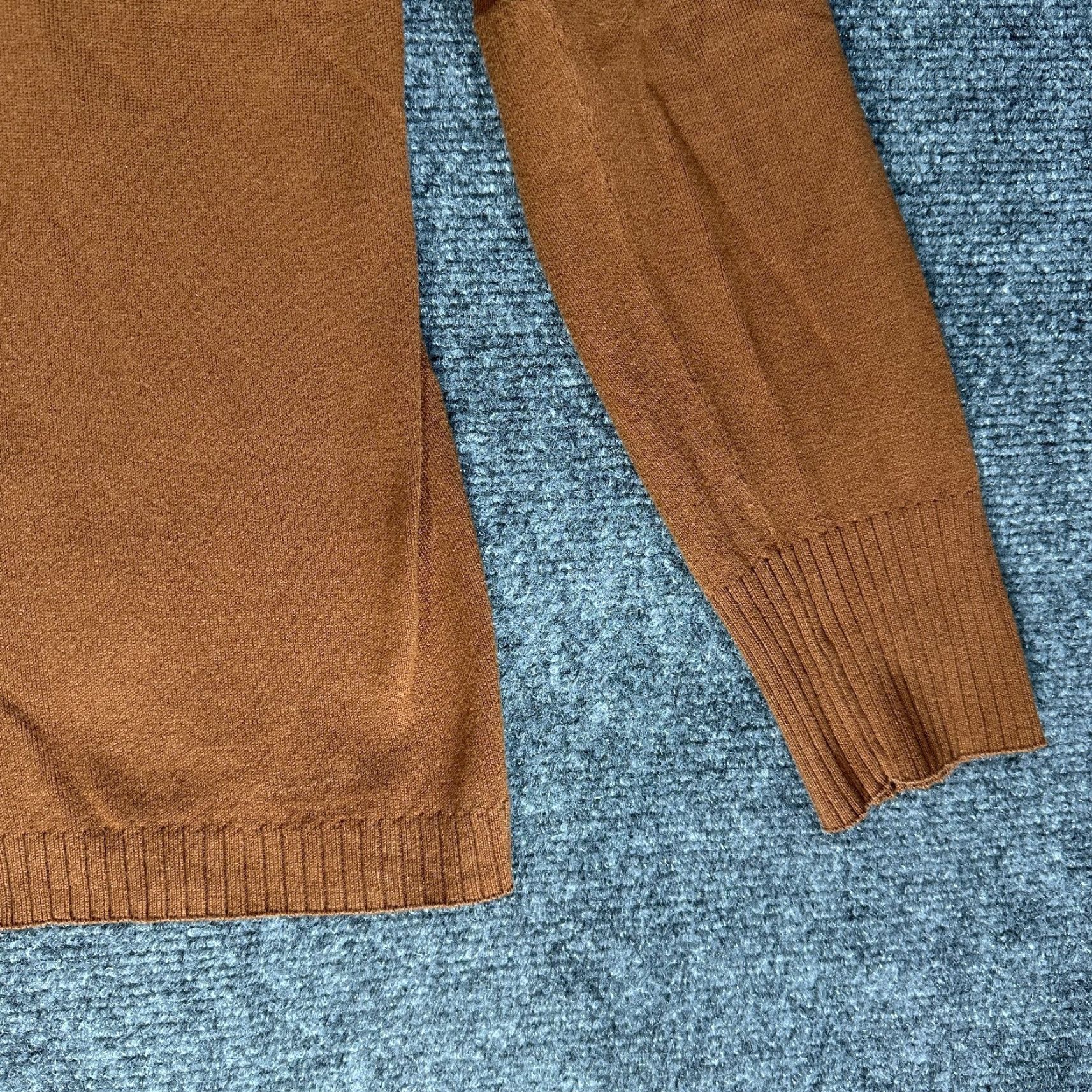 Talbots Talbots Sweater Womens Large Petite Brown Cotton Stretch Tight Knit Pullover Size L / US 10 / IT 46 - 3 Thumbnail