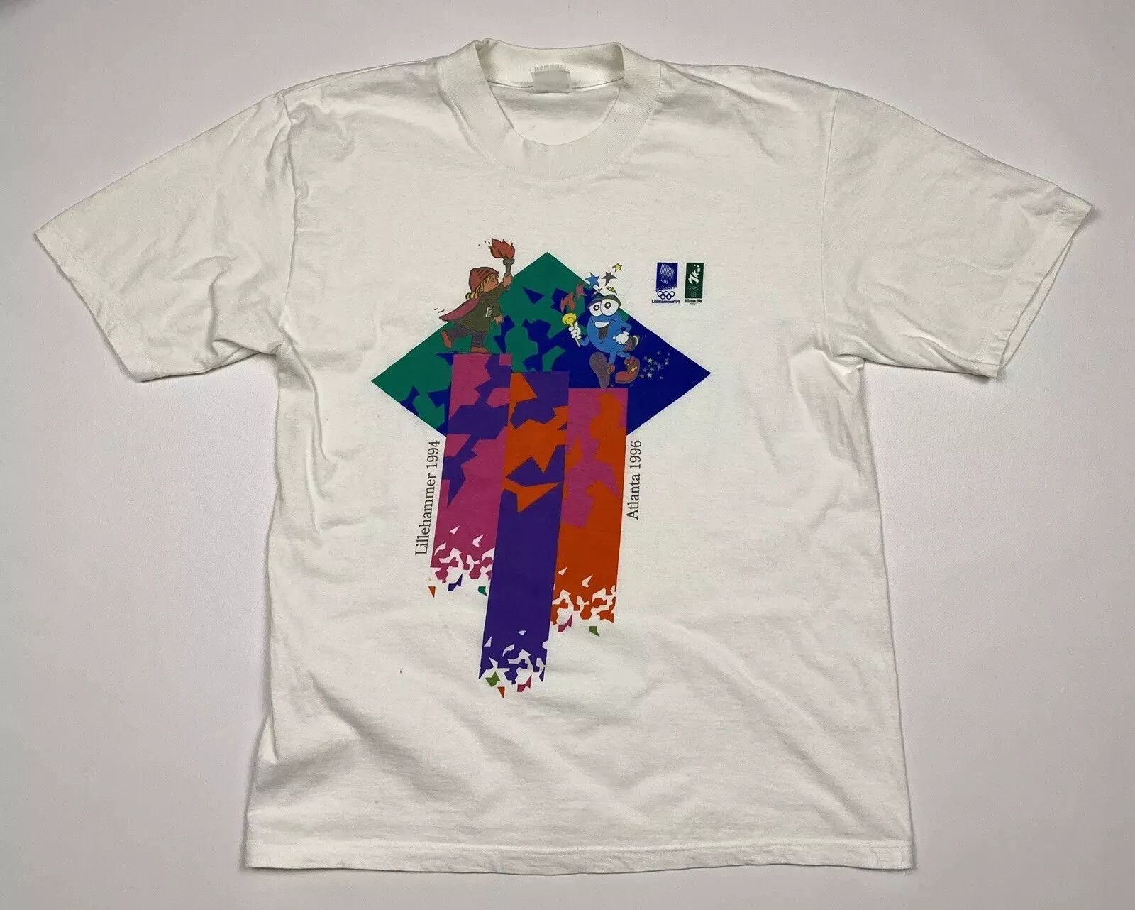 Vintage VINTAGE 1990s ATLANTA OLYMPIC 1996 TEE SHIRT OLYMPIC GAMES Size US M / EU 48-50 / 2 - 1 Thumbnail