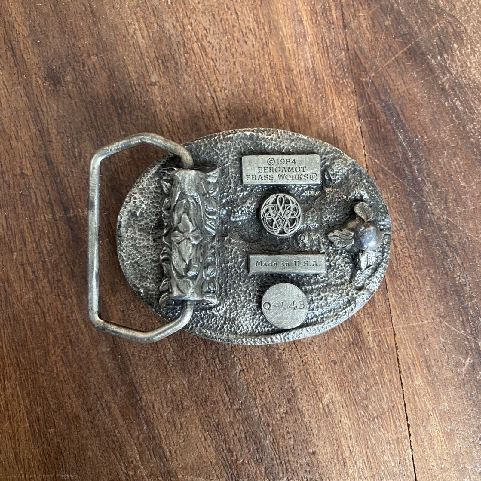 Other Eagle Flying Sky Belt Buckle Bergamot Brass Works USA 84 Vtg Size ONE SIZE - 4 Thumbnail