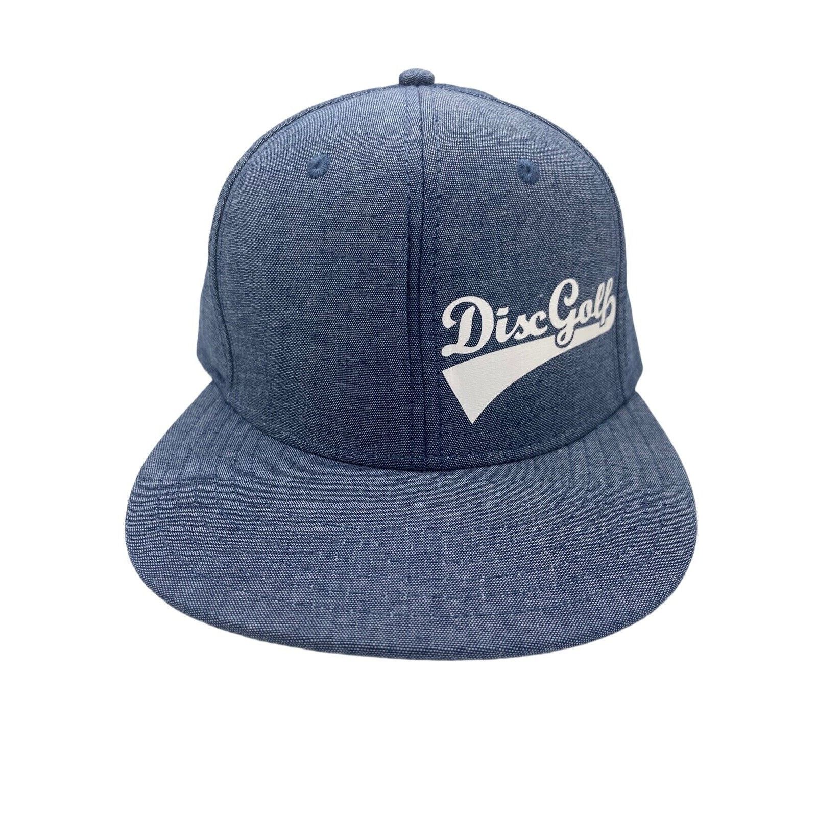 The Unbranded Brand Disc Golf Hat Cap Adjustable Snap Back Logo Blue Size ONE SIZE - 2 Thumbnail