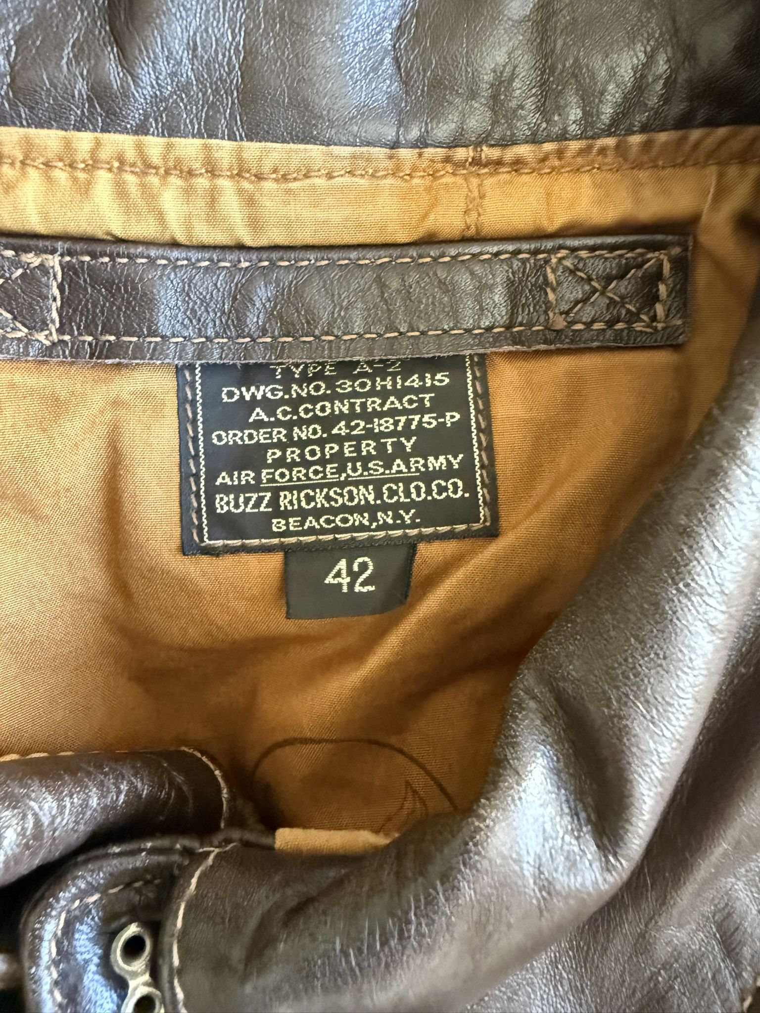 Buzz Rickson's Buzz Rickson's A-2 Flying Tigers flight jacket, tag size 42 Size US M / EU 48-50 / 2 - 5 Thumbnail