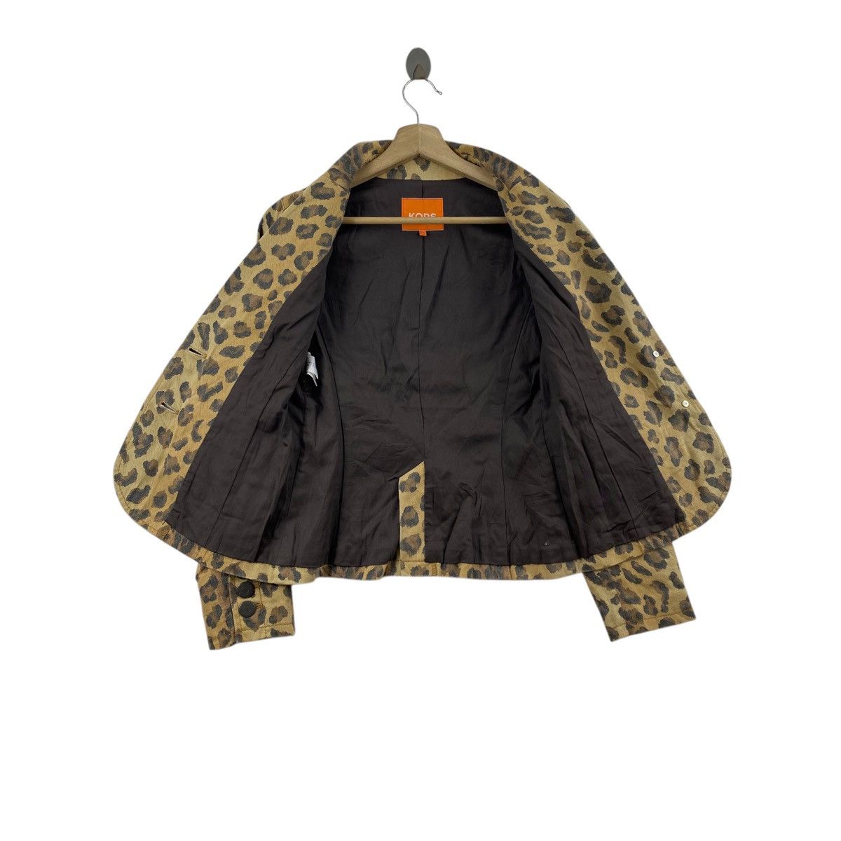 Michael Kors MICHAEL KORS Leopard Overprint Blazer Coat Jacket Size S / US 4 / IT 40 - 4 Thumbnail