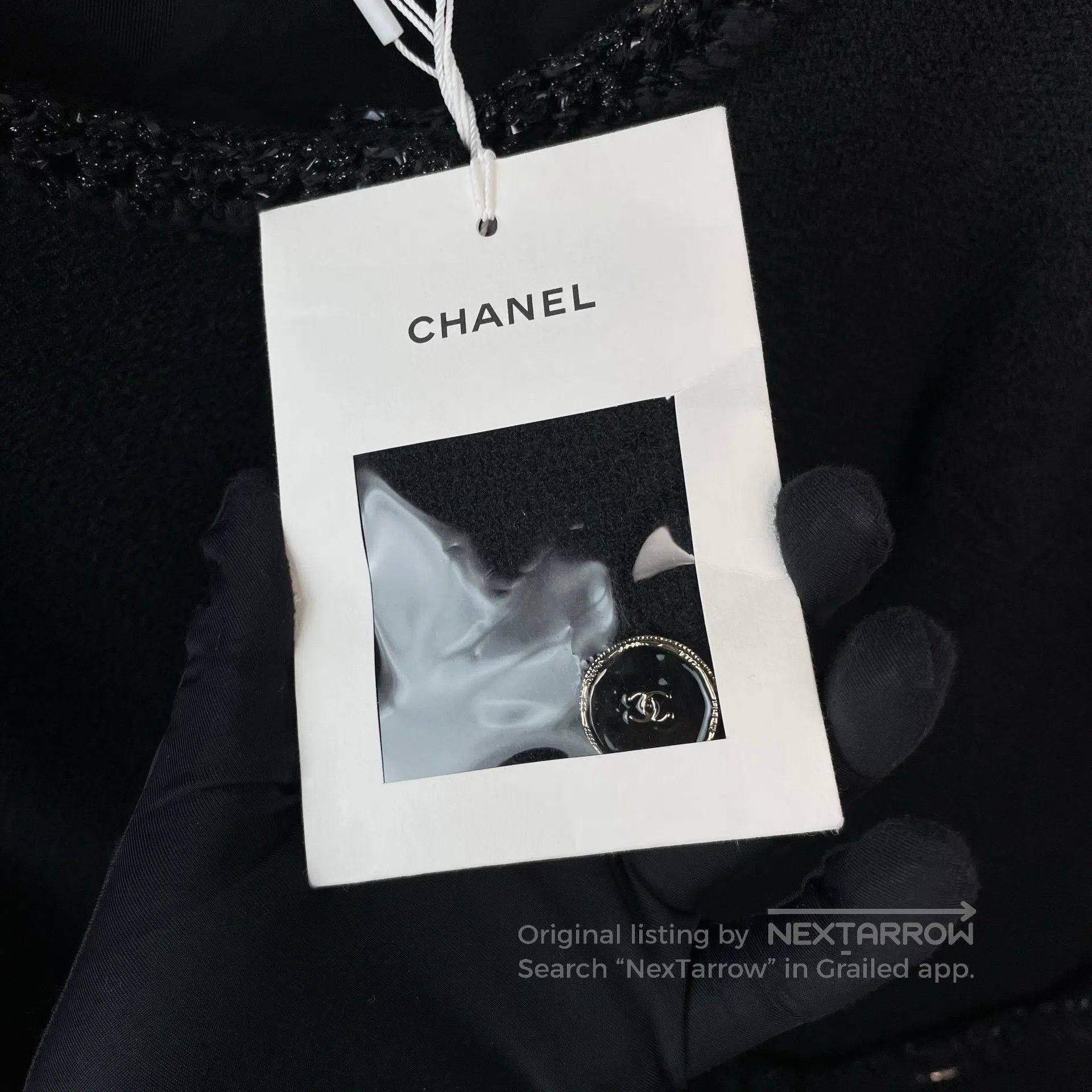 Chanel Chanel Black Button Weaving Dress| Size M / US 6-8 / IT 42-44 - 3 Thumbnail