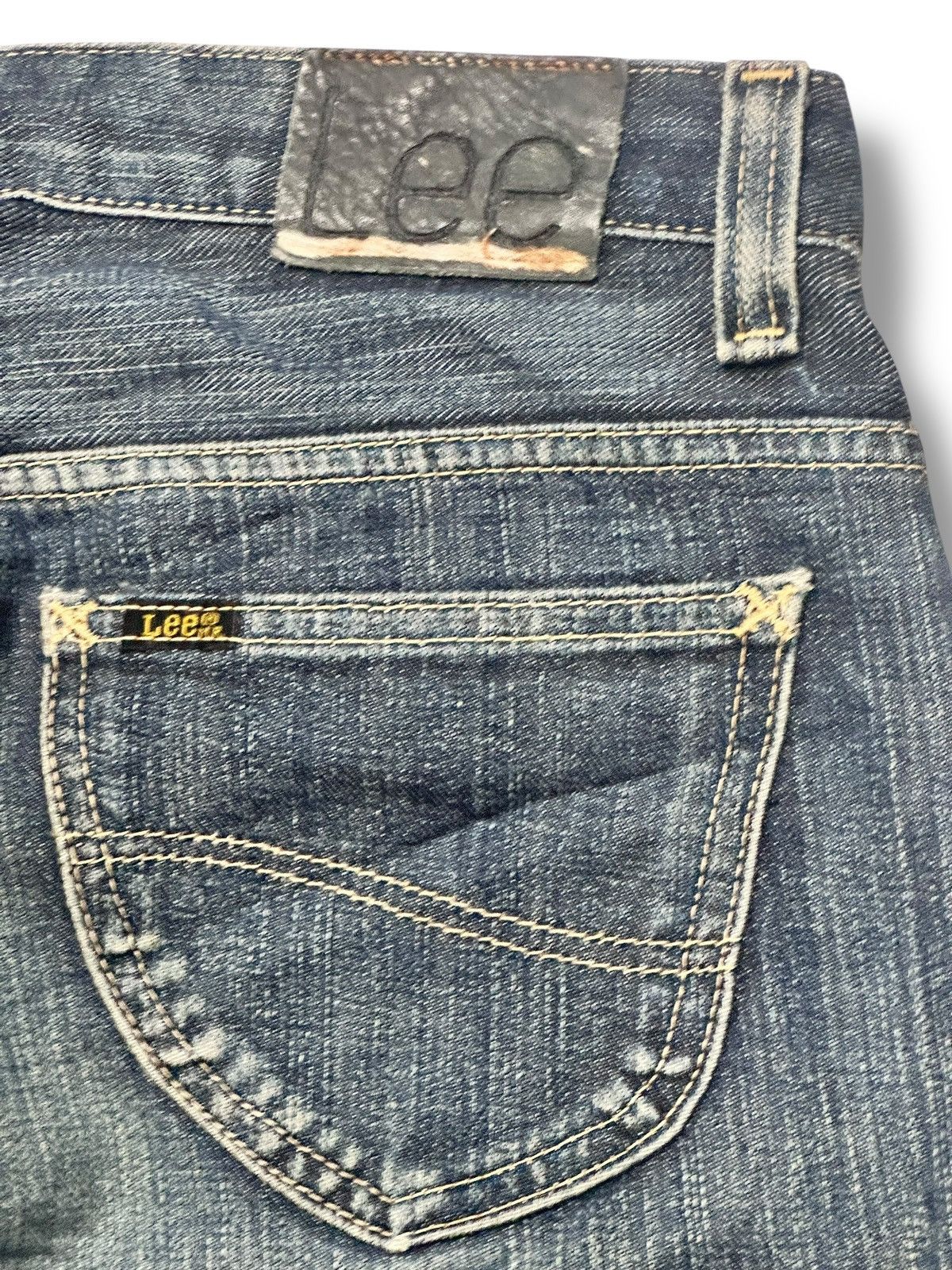 Lee Vintage Lee Riders Distressed Straight Leg Jeans Faded Wash Size US 31 - 6 Thumbnail